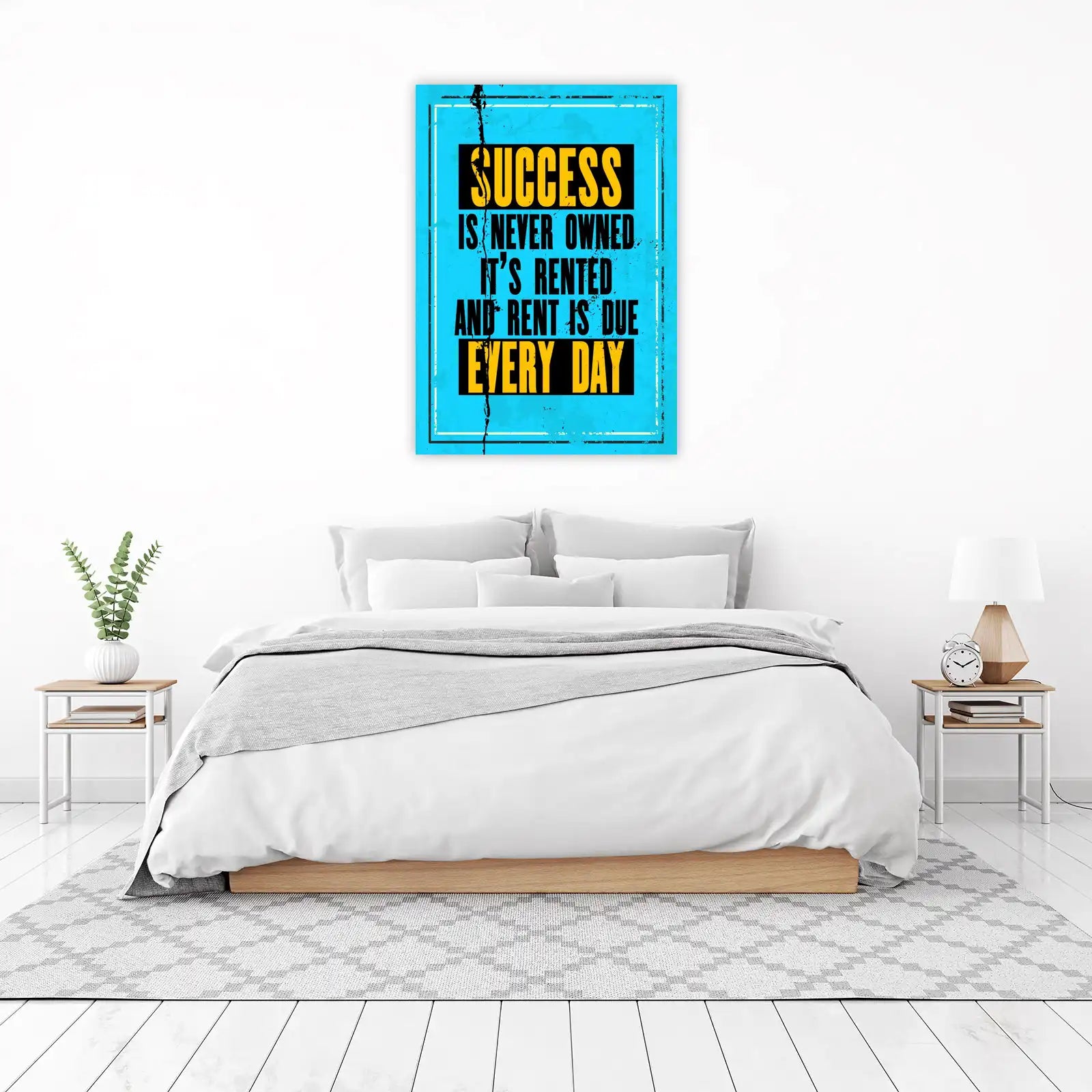 Motivational Success Quote Wall Art