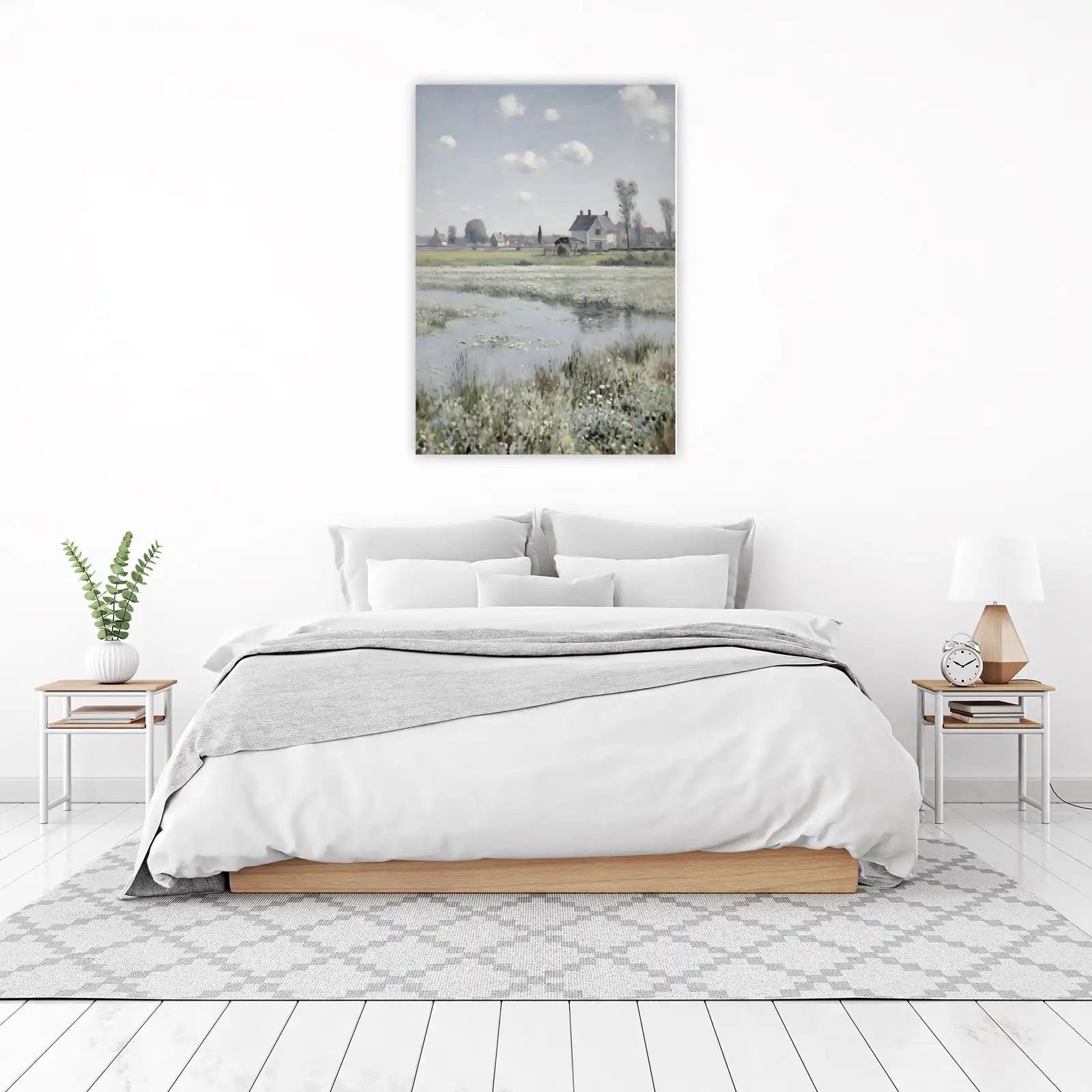 Serene Meadow & Water Lilies Wall Art