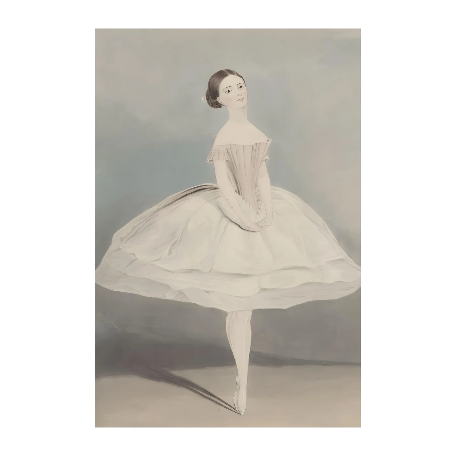 Ethereal Ballerina Portrait Wall Art