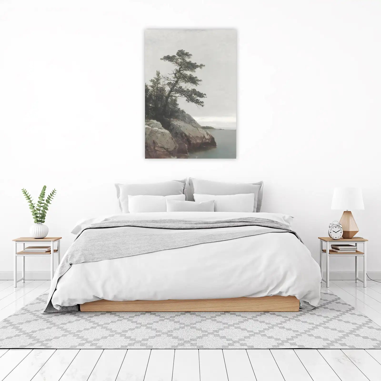 Serene Coastal Pine Wall Art