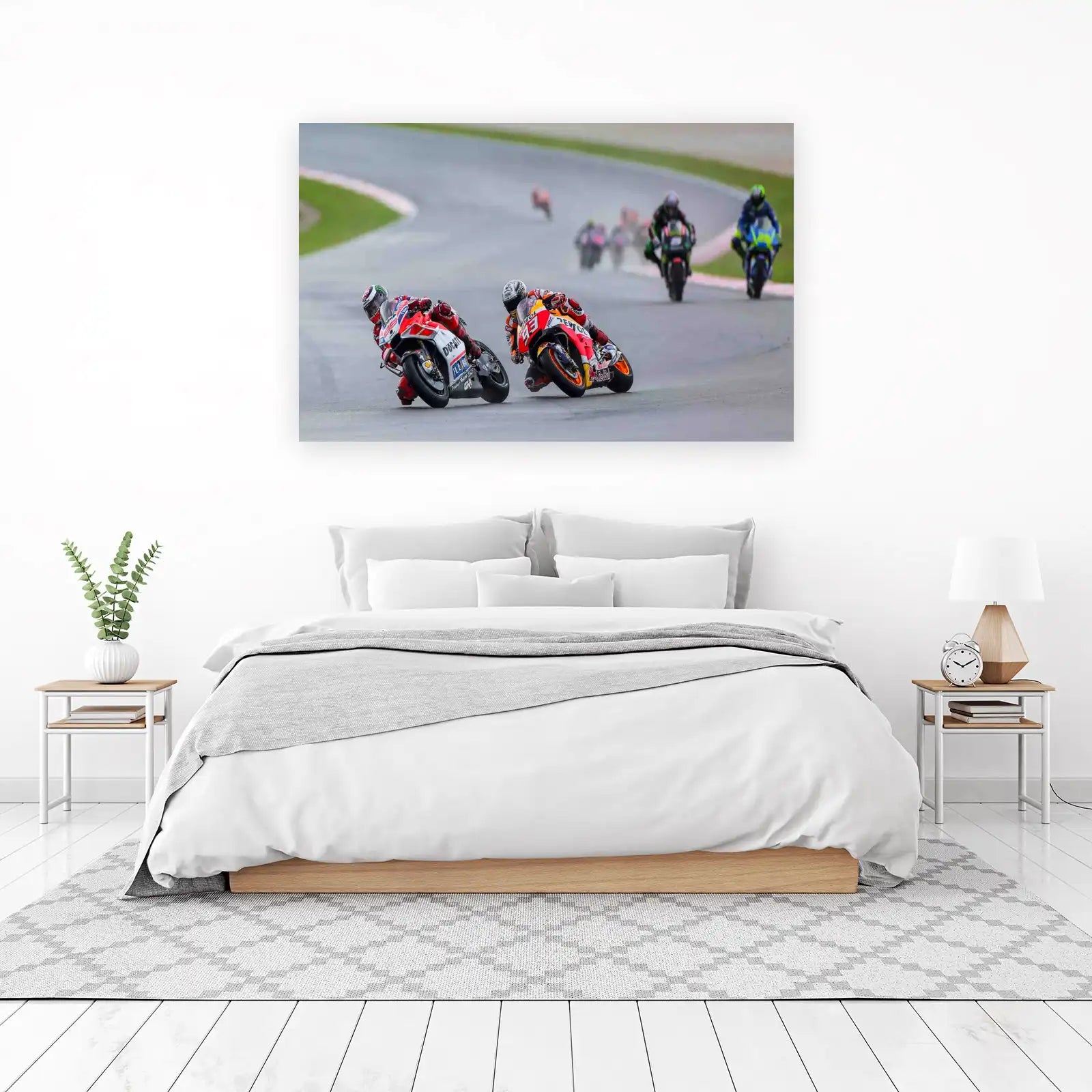Dynamic MotoGP Race Action Wall Art