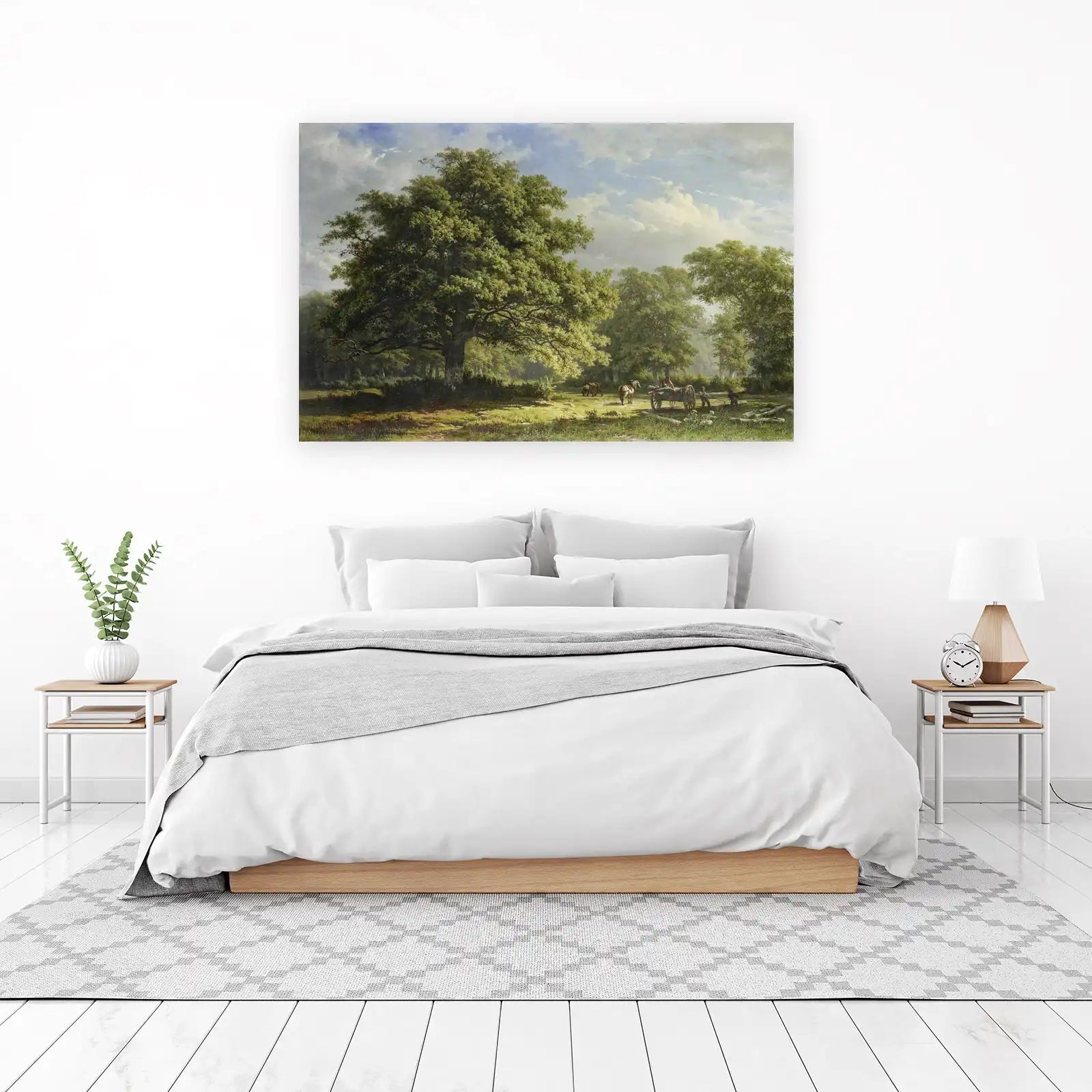 Majestic Oak Forest Scene Wall Art