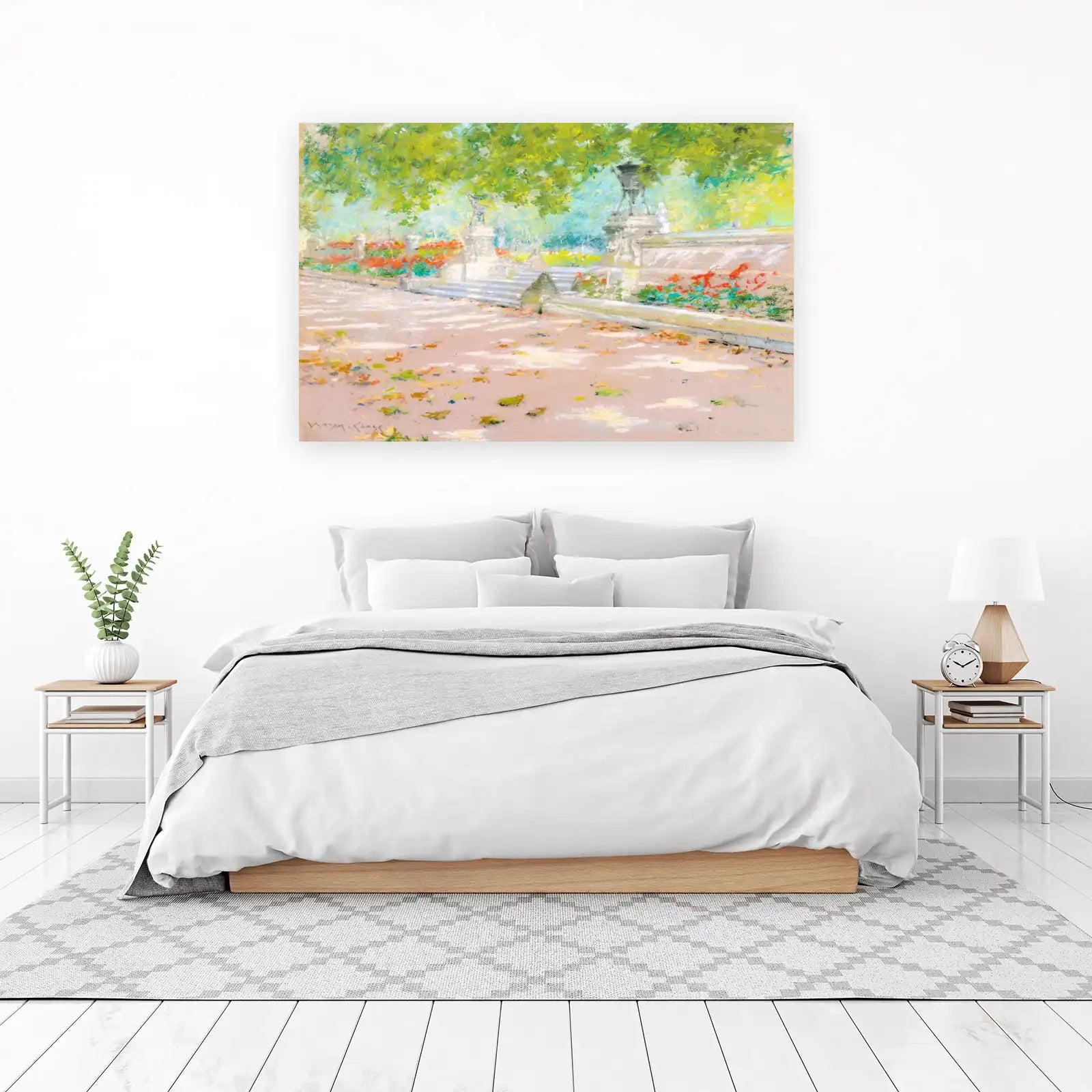 Vibrant Park Pathway Impressionist Wall Art