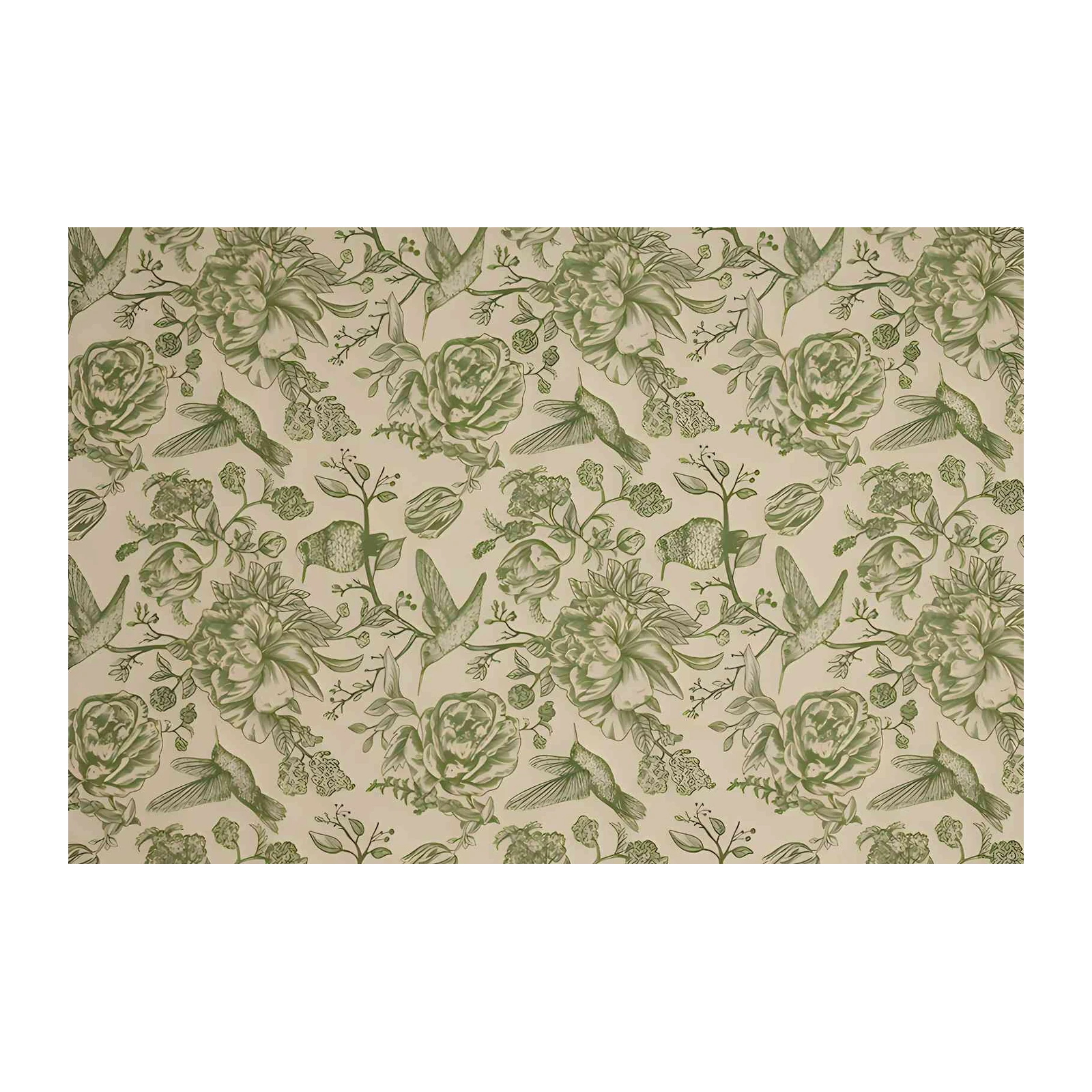 Vintage Hummingbird Floral Wall Art
