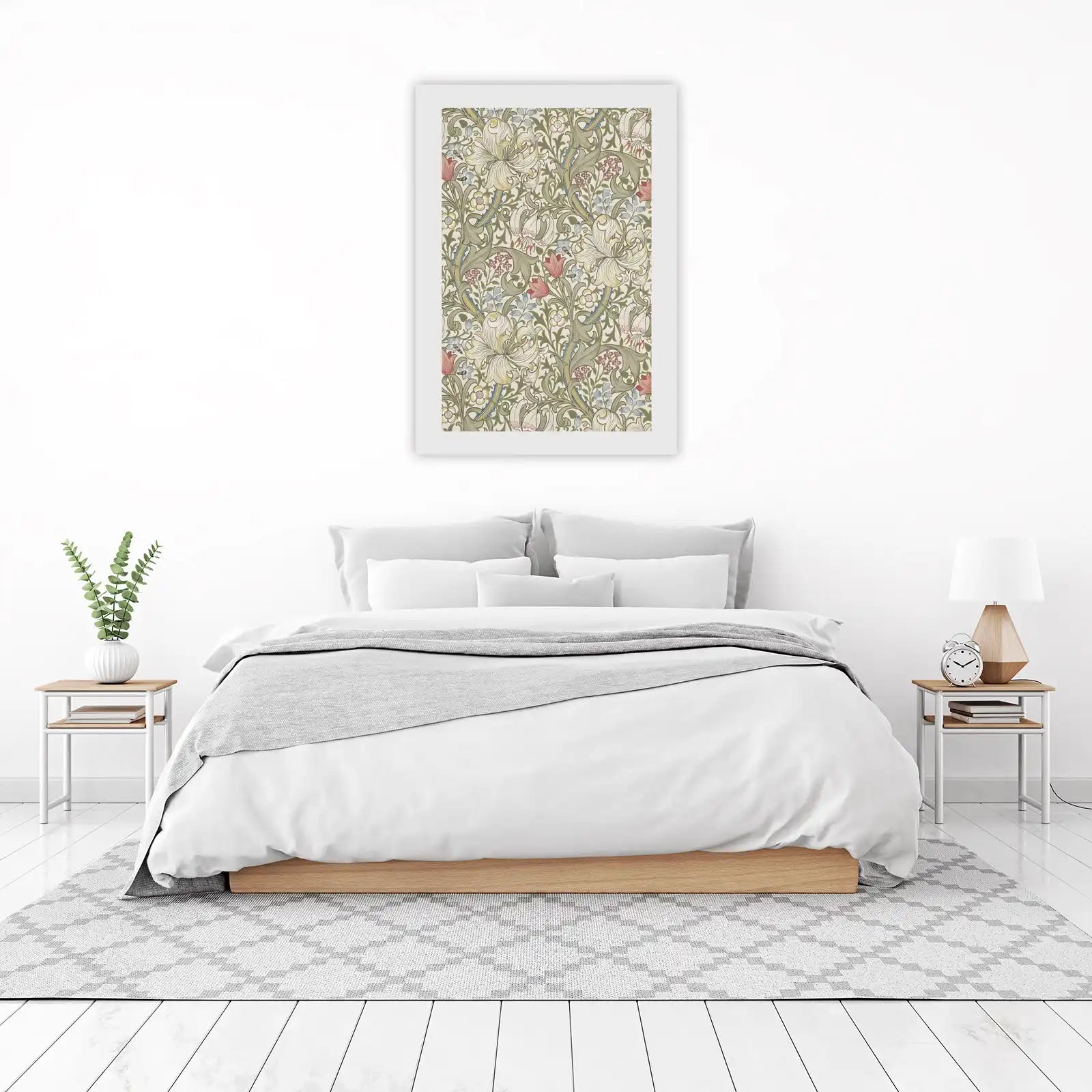 Elegant Lily Floral Vintage Art Wall Art
