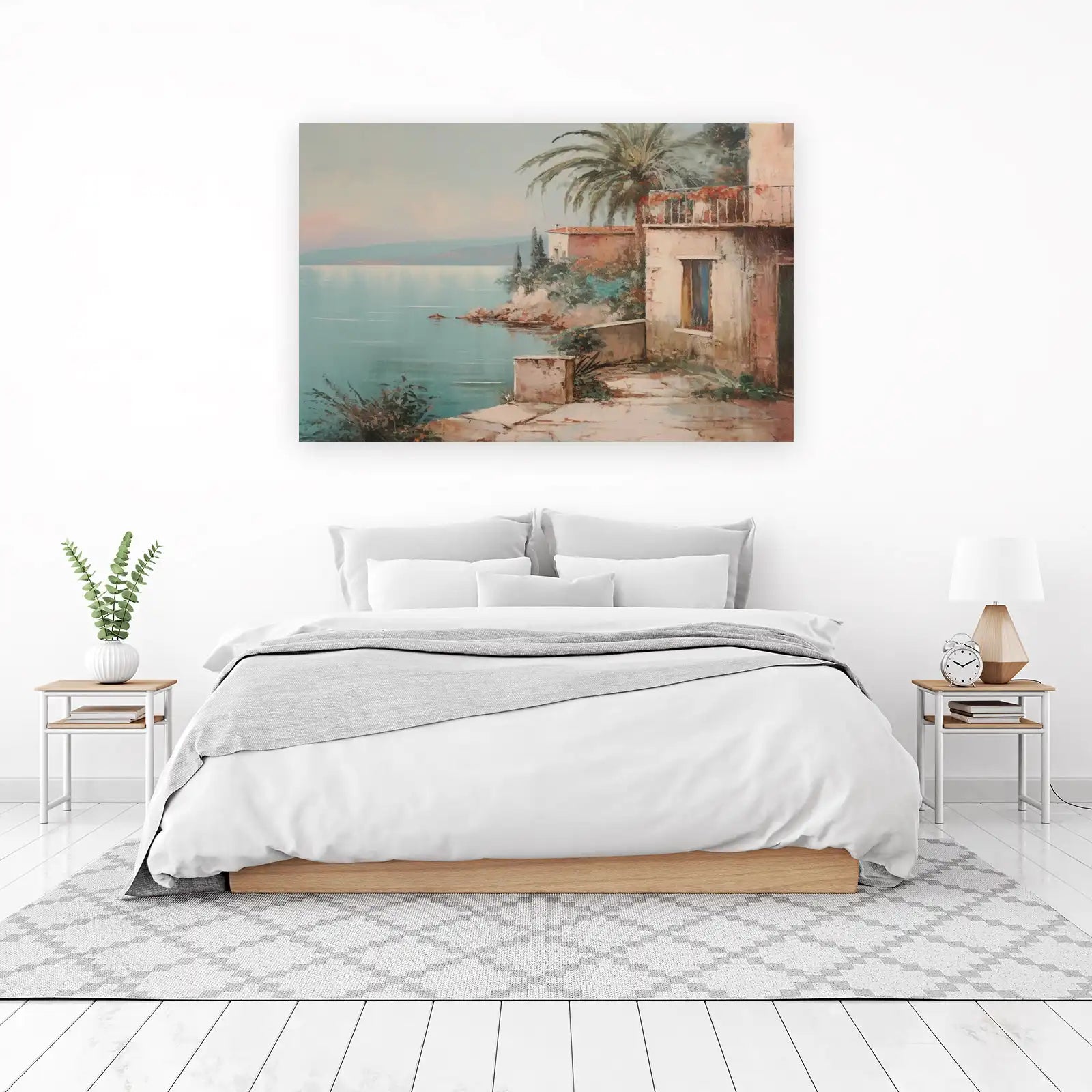 Coastal Villa Ambiance Lake View Wall Art