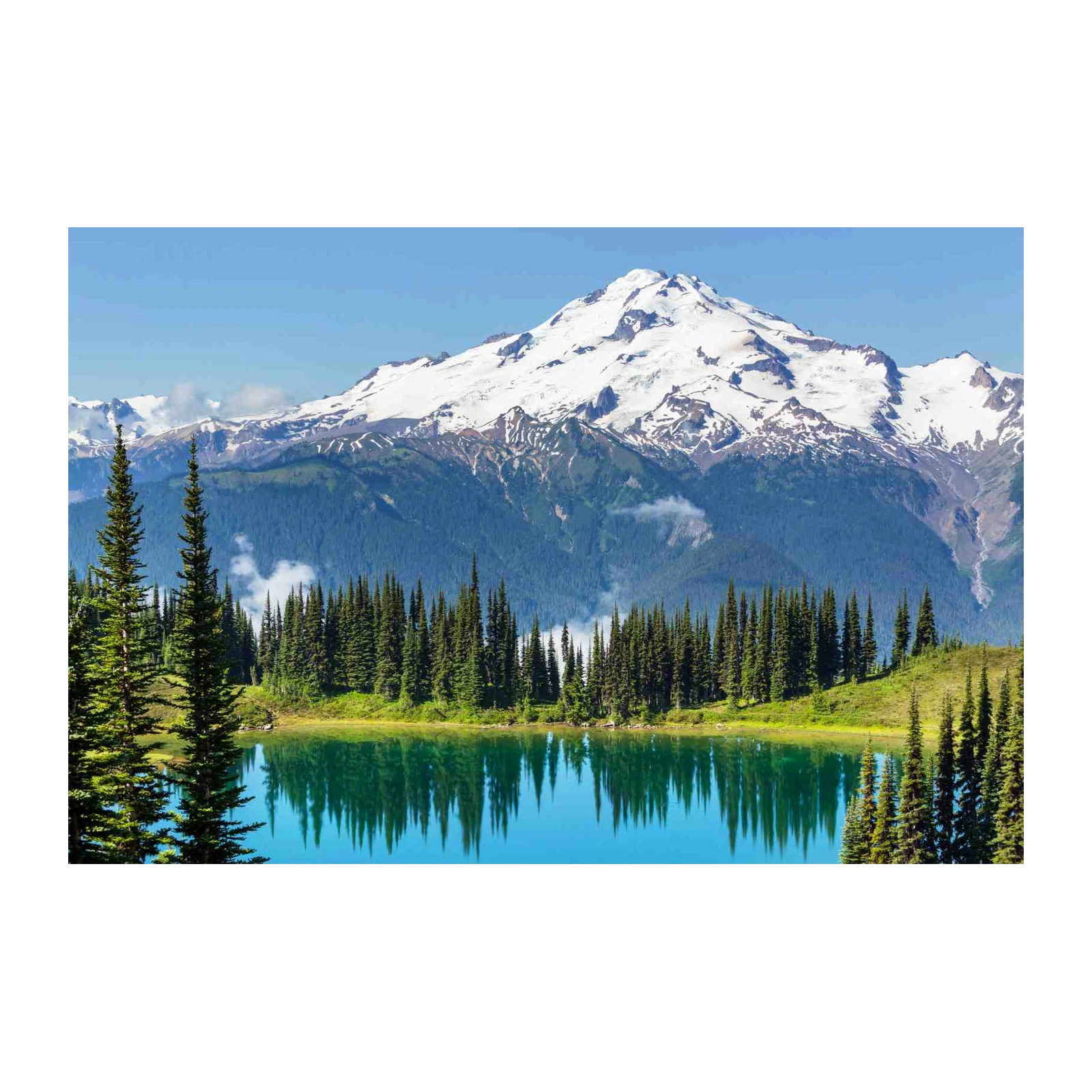 Majestic Mountain Lake Serenity Wall Art