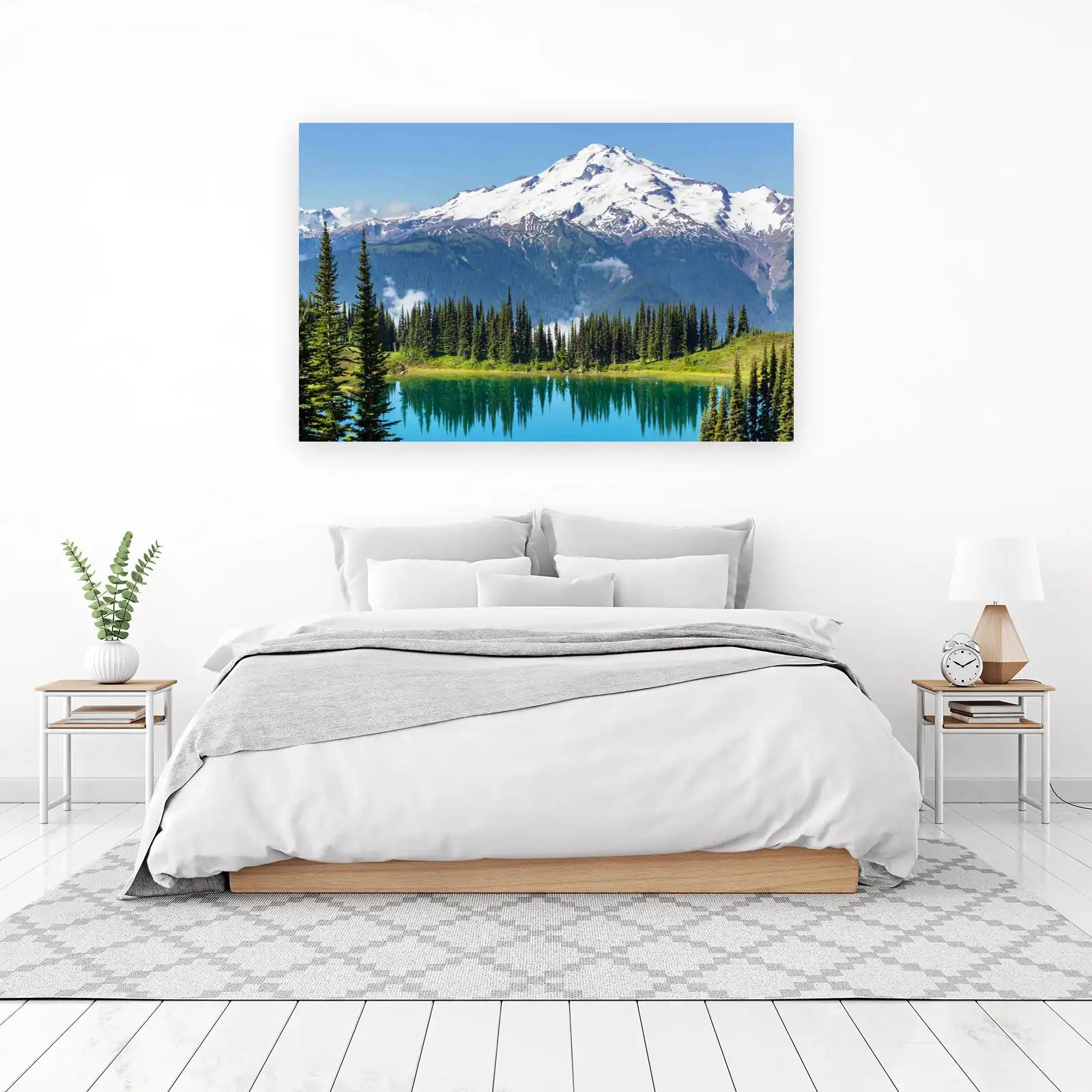 Majestic Mountain Lake Serenity Wall Art