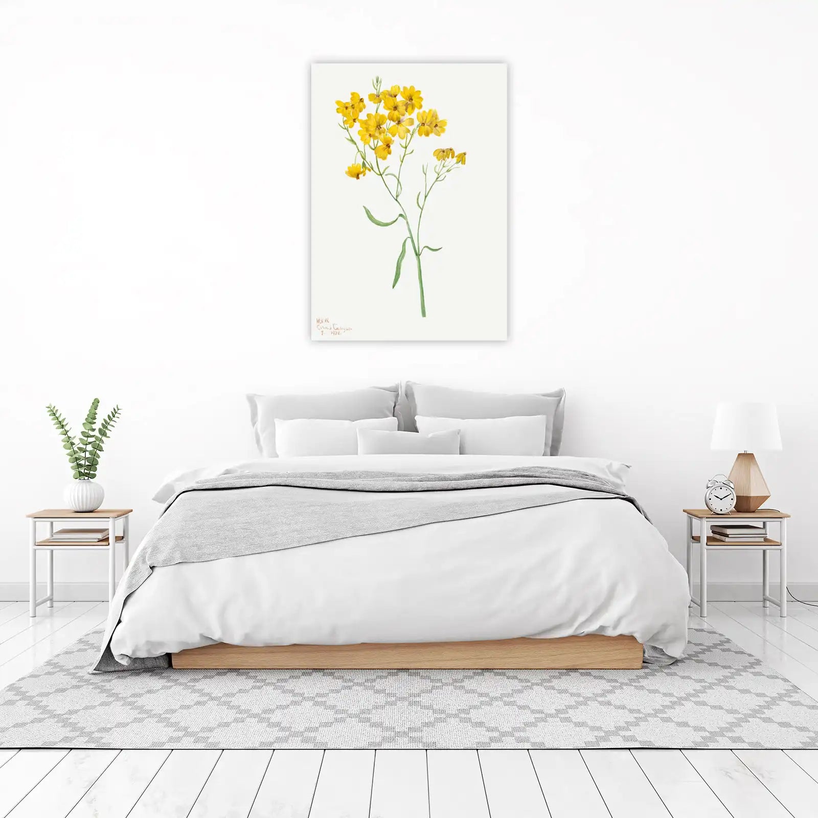 Botanical Yellow Wildflowers Wall Art
