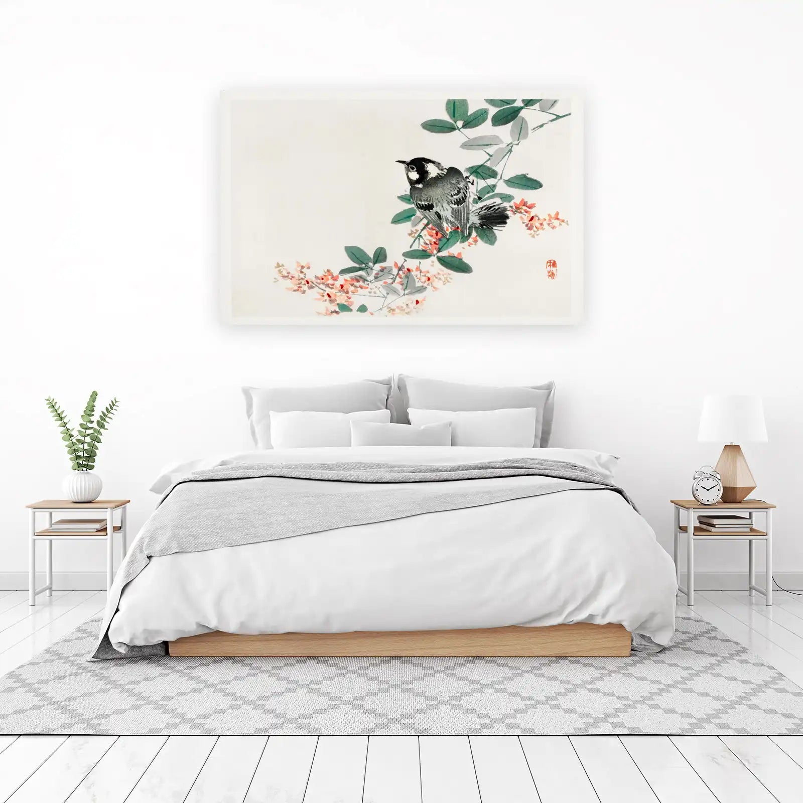 Japanese Bird & Blossom Fine Art Wall Art