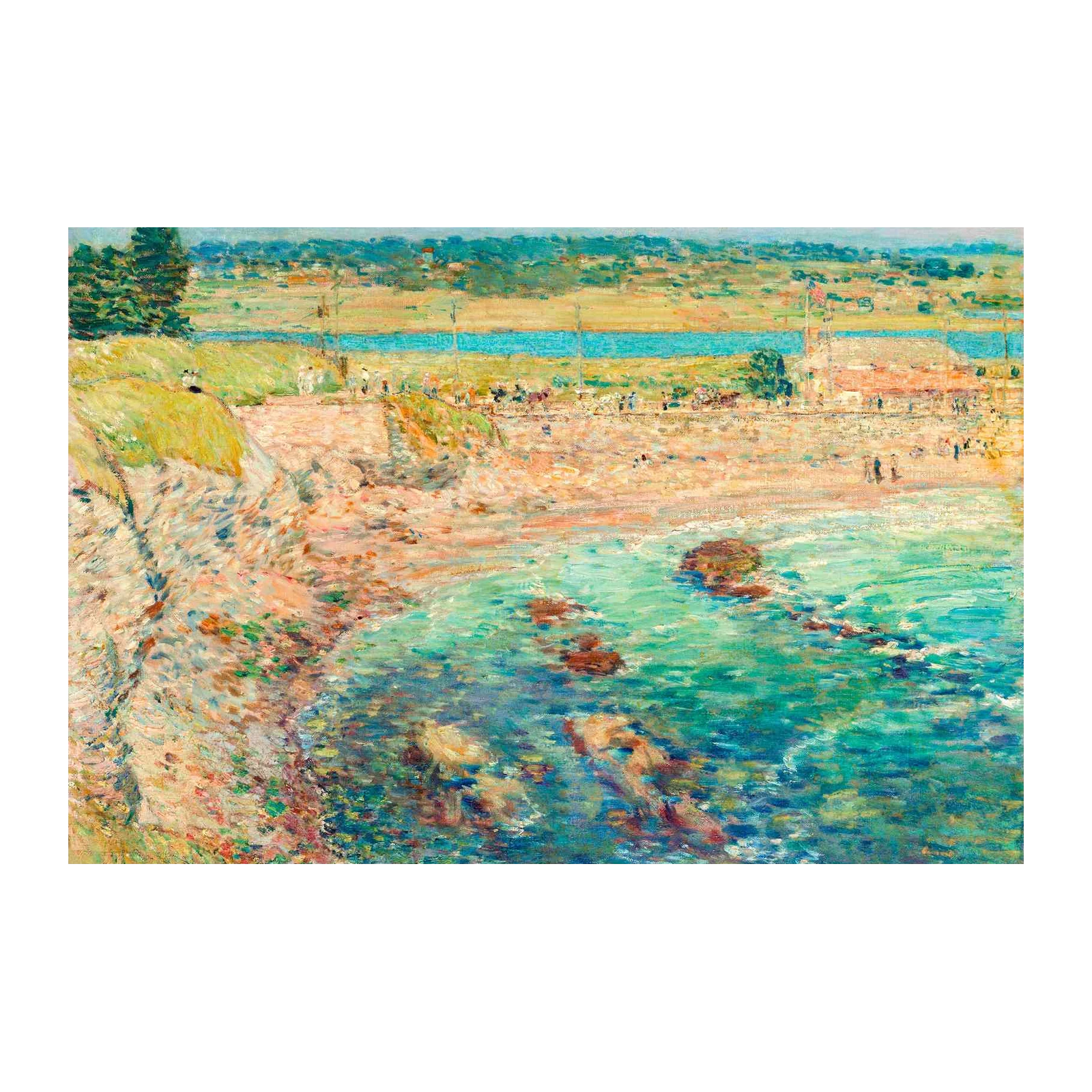 Seaside Serenity Impressionist Beach Wall Art