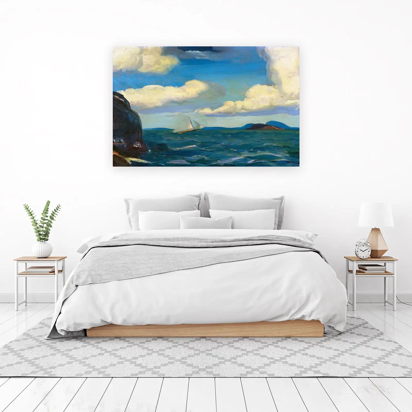 Seascape Sailboat Art Wall Art