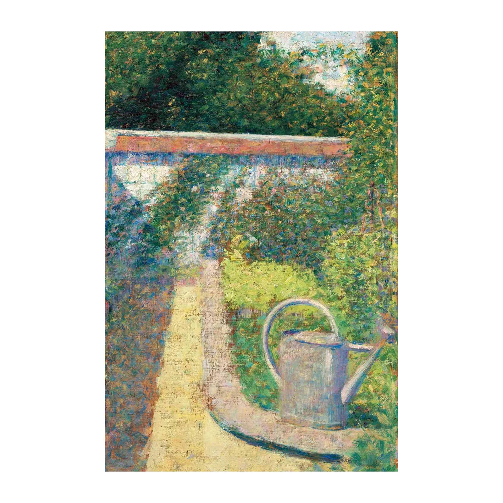 Impressionist Garden Watering Can Wall Art