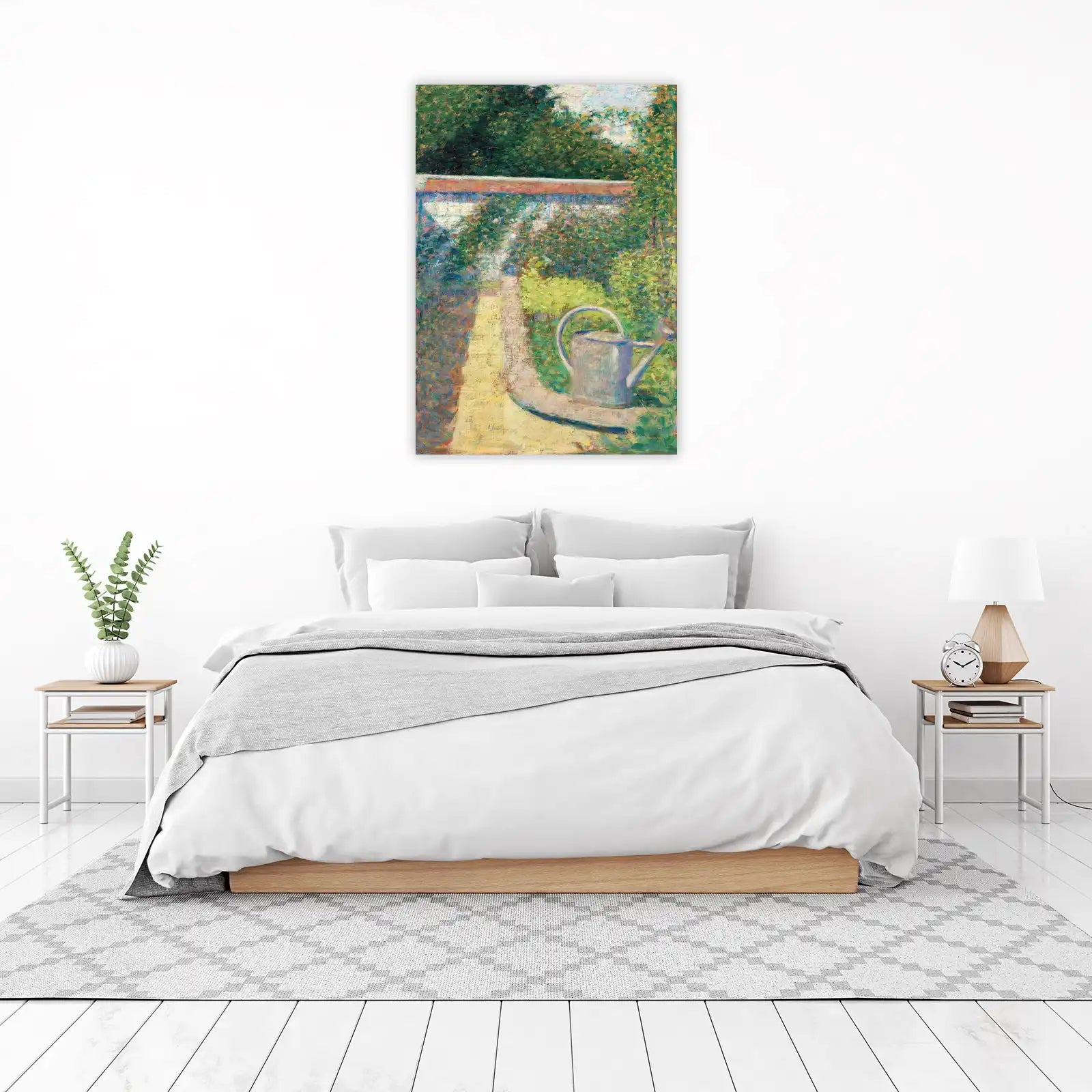 Impressionist Garden Watering Can Wall Art