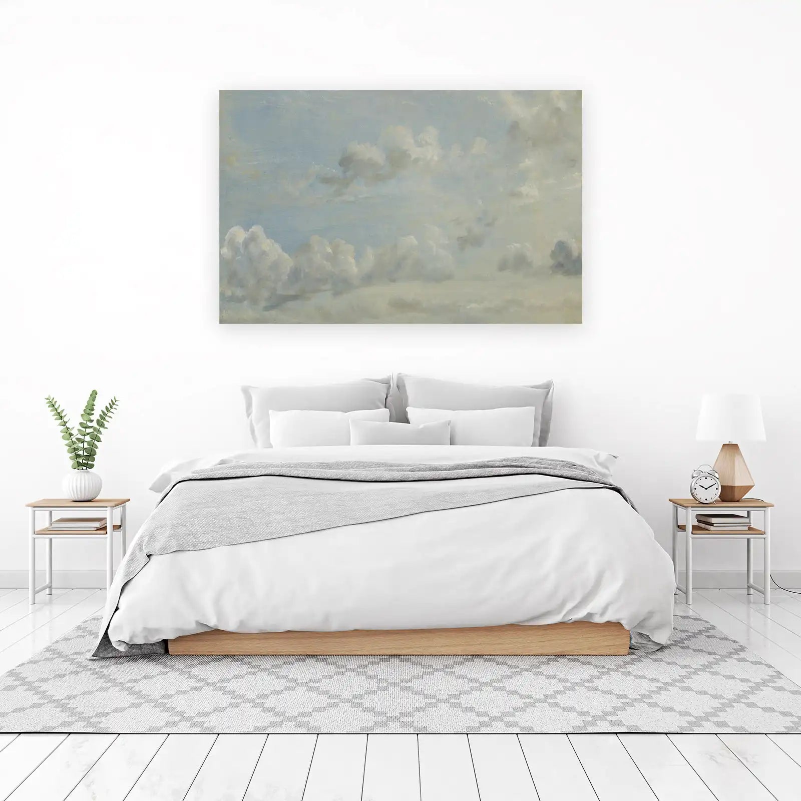 Serene Sky Clouds Landscape Wall Art
