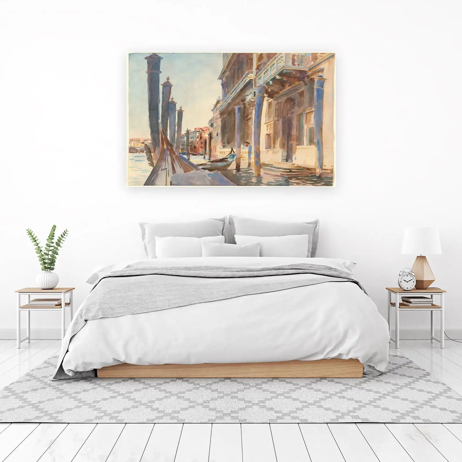 Venice Canal Watercolor Art Wall Art