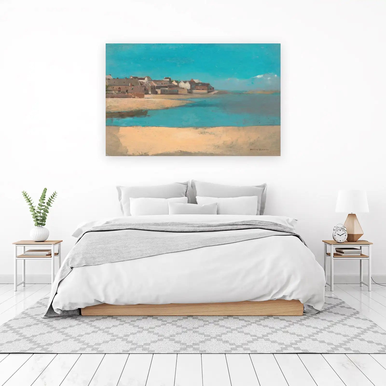Coastal Village Serenity Odilon Redon Wall Art