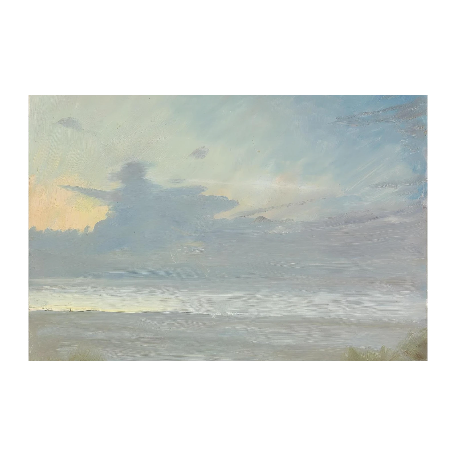 Serene Skies Landscape Oil Painting Wall Art