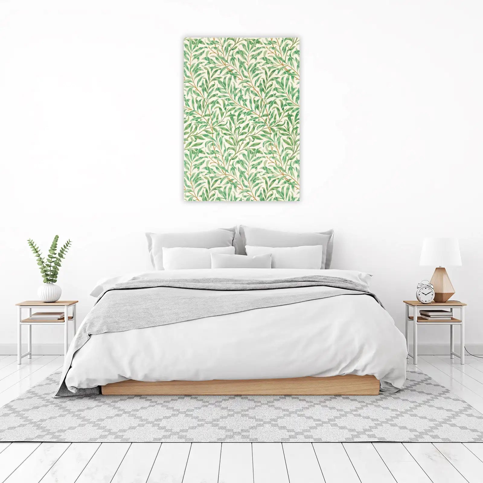 Serene Willow Leaf Art Wall Art