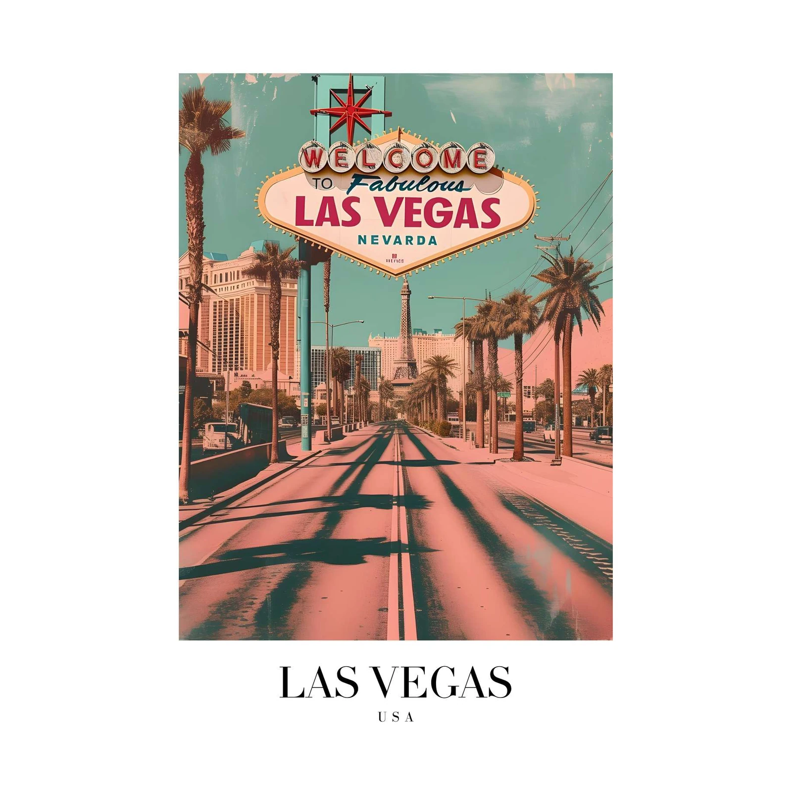 Iconic Las Vegas Welcome Sign Wall Art