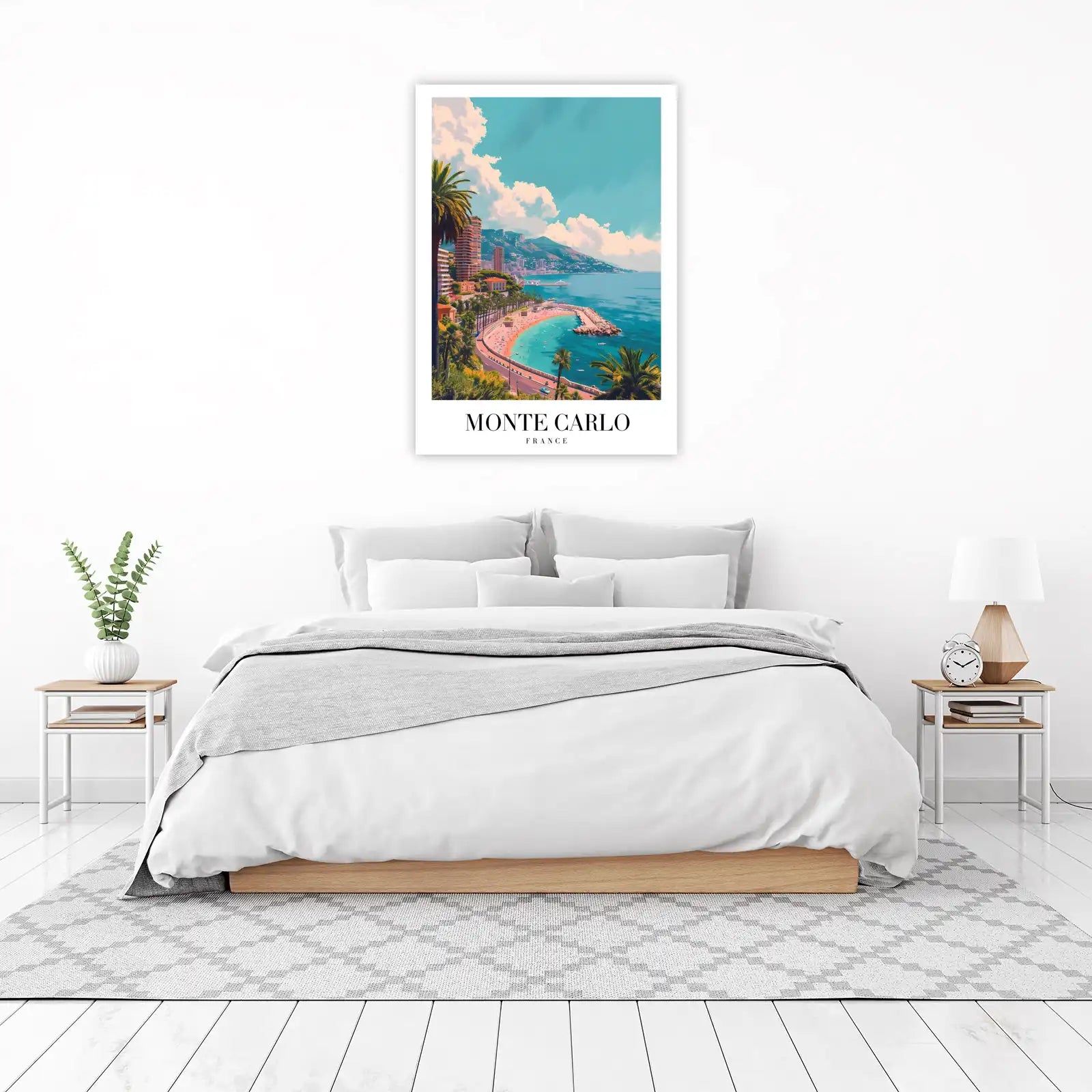 Monte Carlo Beach View Wall Art