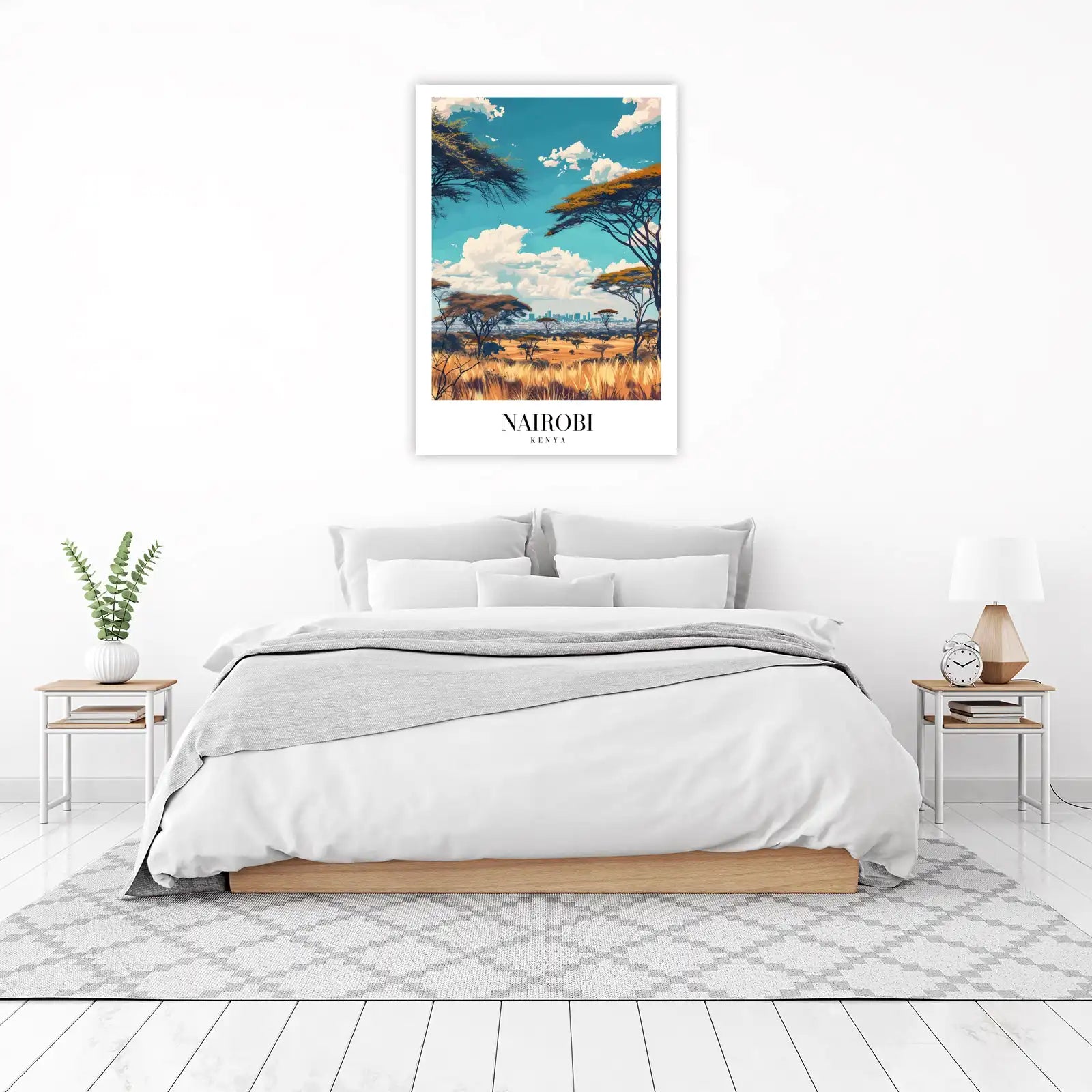 Nairobi Skyline Acacia Landscape Wall Art