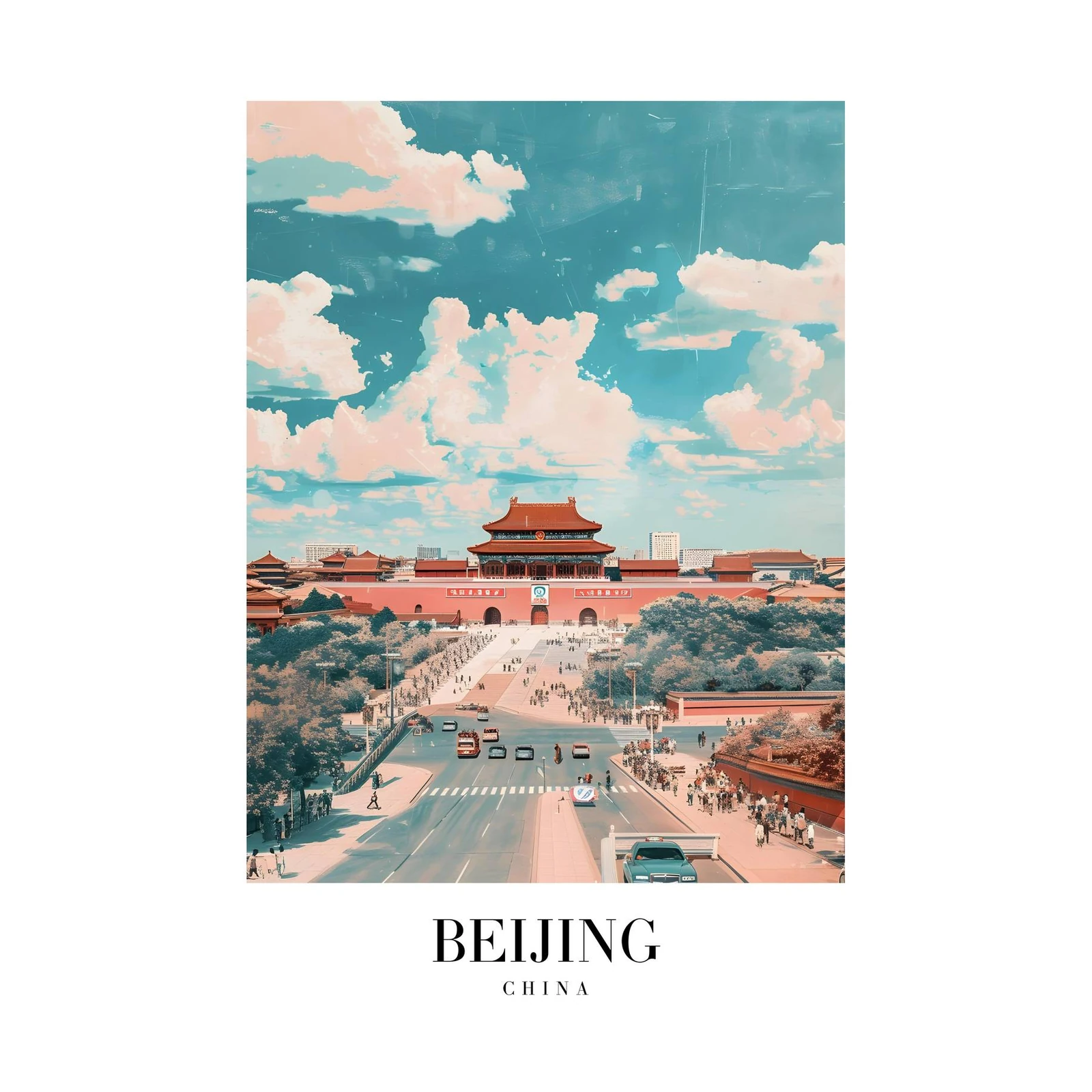 Serene Beijing Tiananmen Square Wall Art