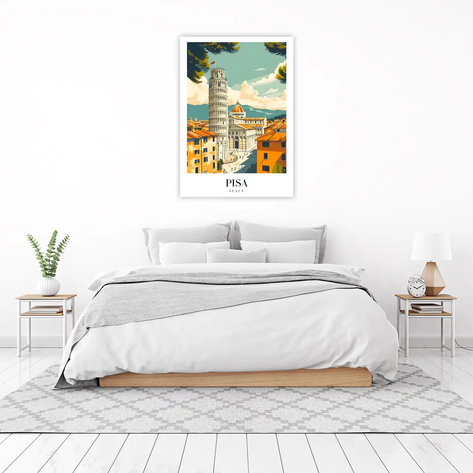 Leaning Tower of Pisa Travel Art Wall Art