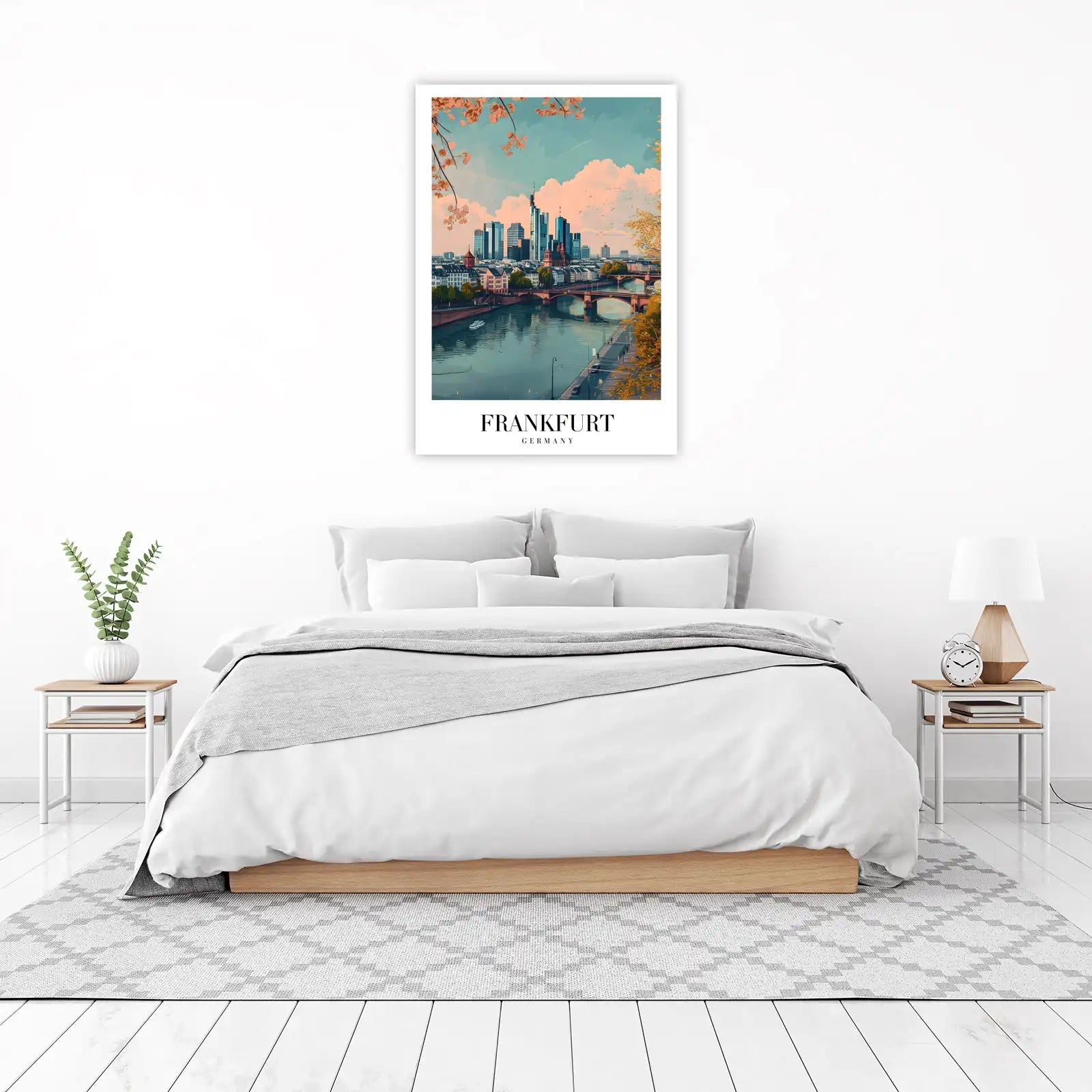 Frankfurt Skyline Autumn View Wall Art
