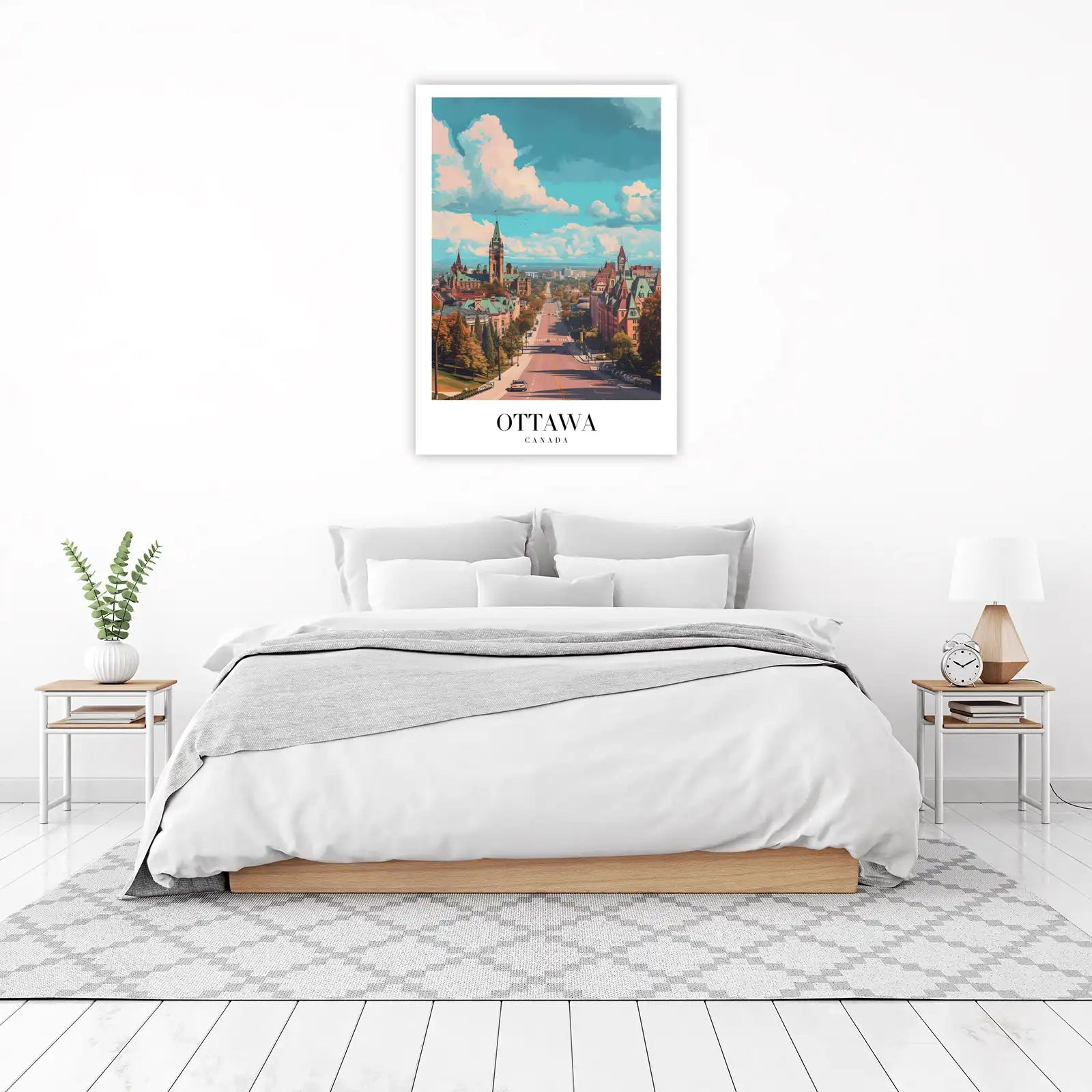Ottawa Skyline Vista Wall Art - Canada Landmark Art