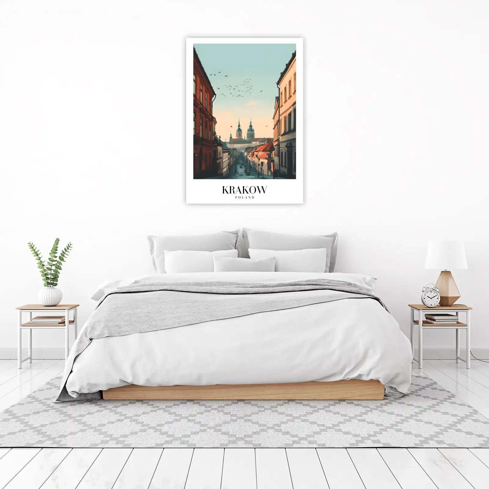 Krakow Old Town Street Scene Wall Art