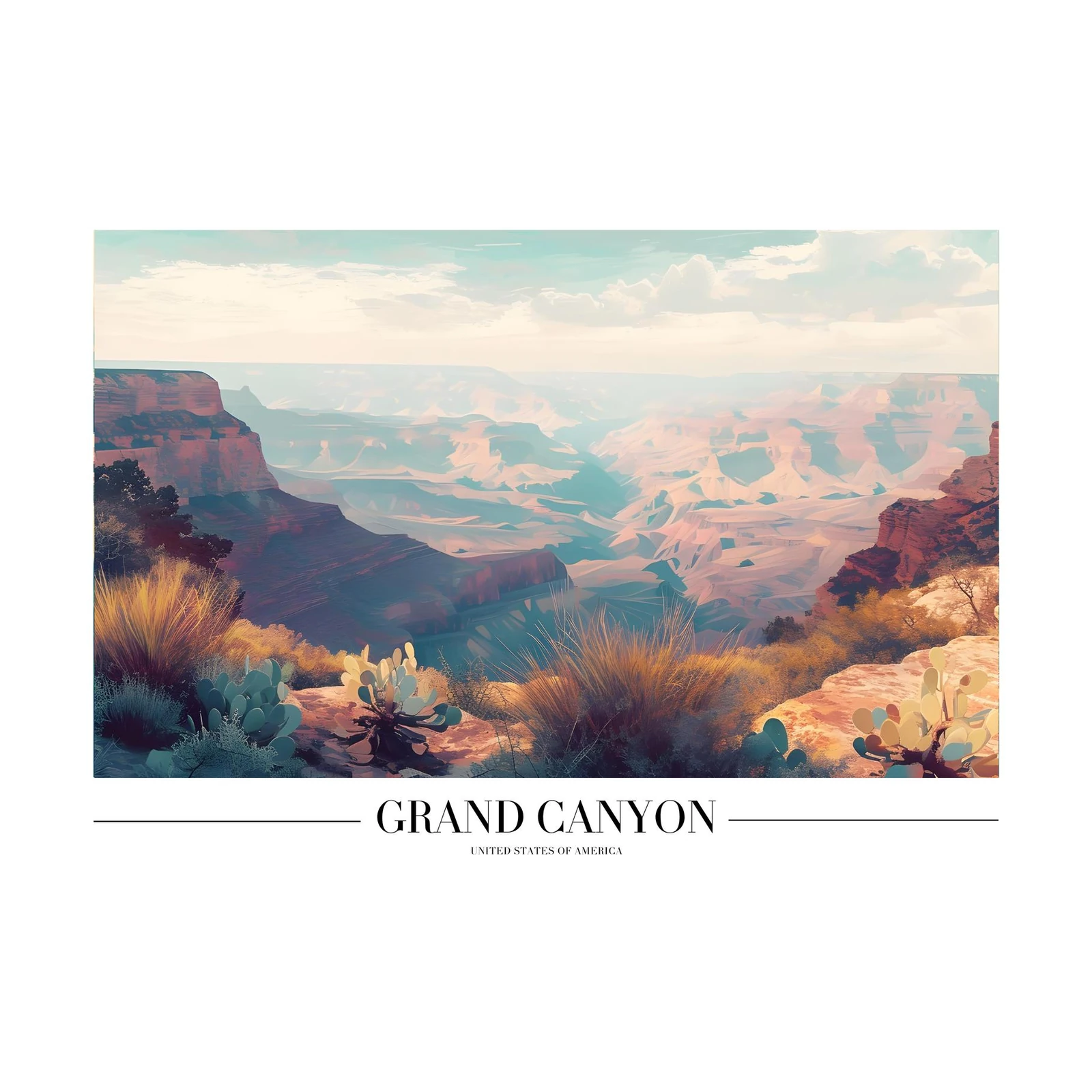 Grand Canyon Landscape Wall Art - Nature Wall Art