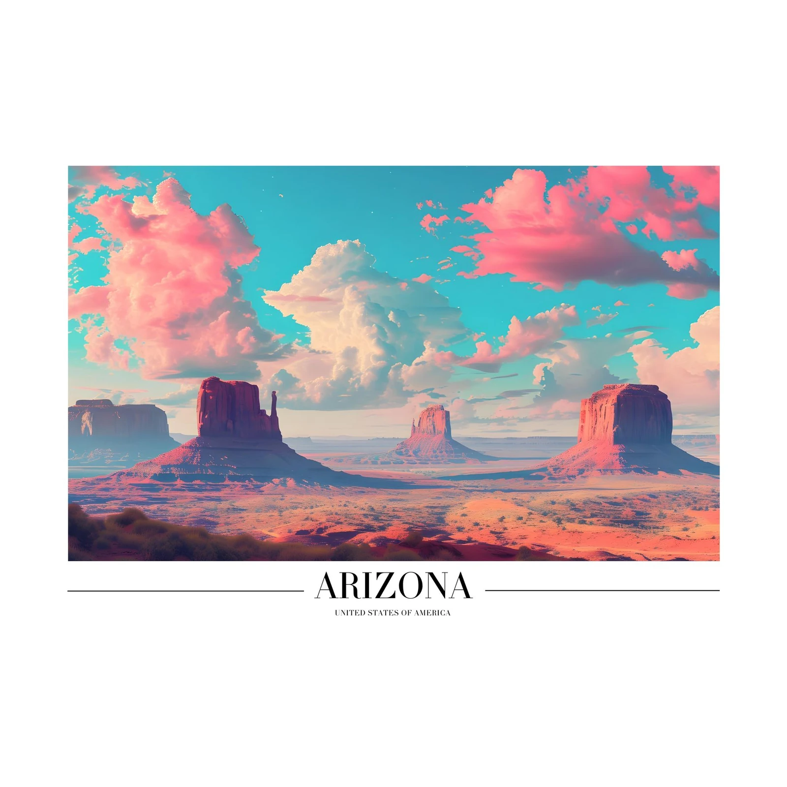 Monument Valley Sunset Wall Art