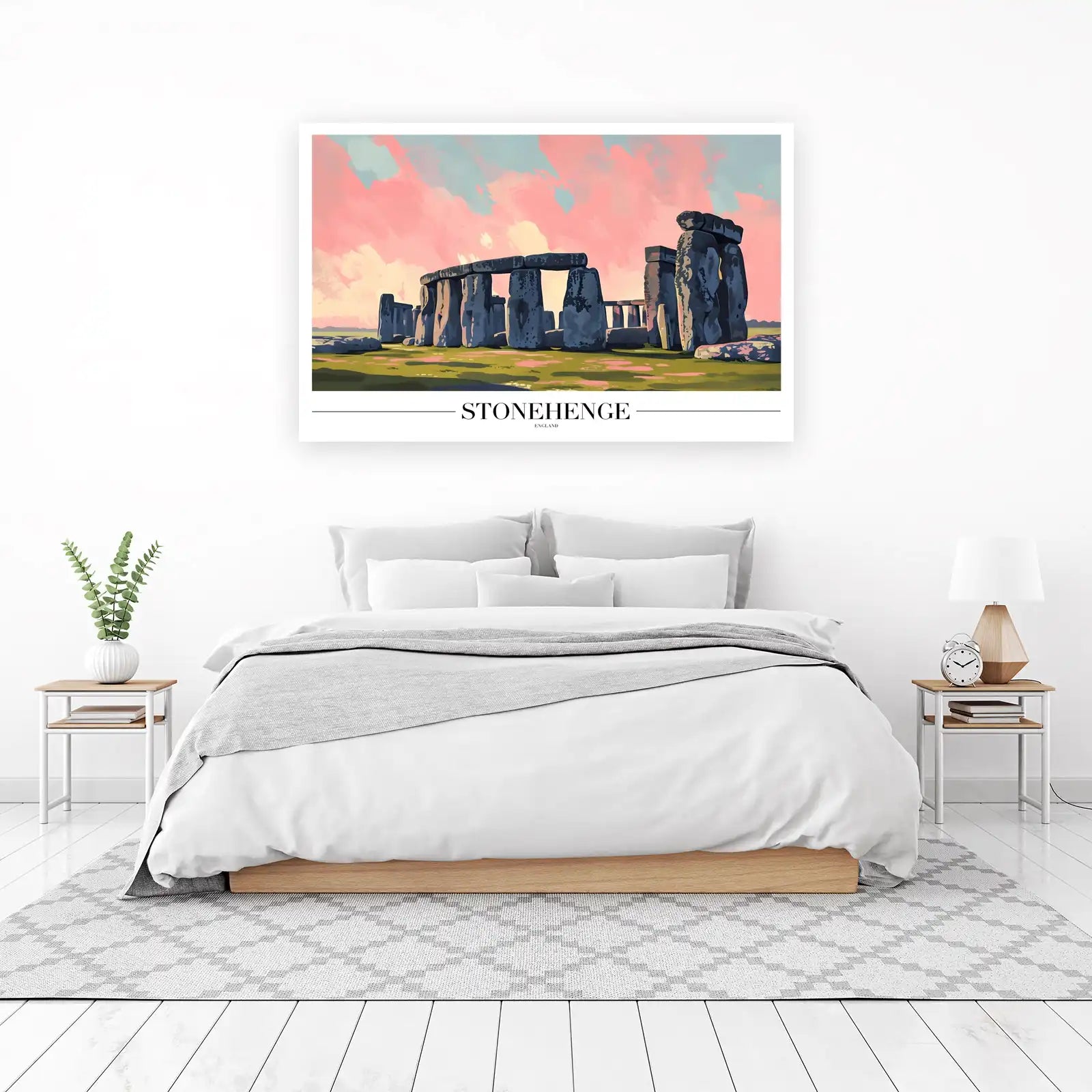 Mystical Stonehenge Sunset Wall Art