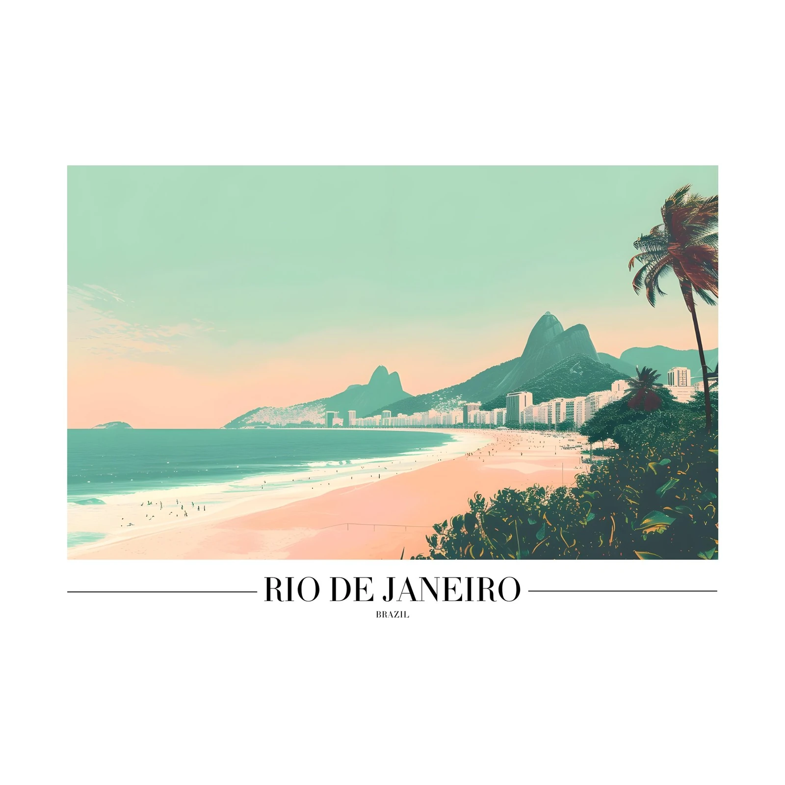 Rio de Janeiro Beach Vista Wall Art