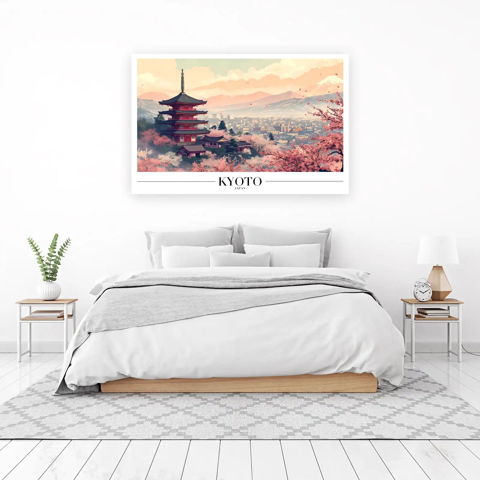 Kyoto Pagoda Cherry Blossom Wall Art