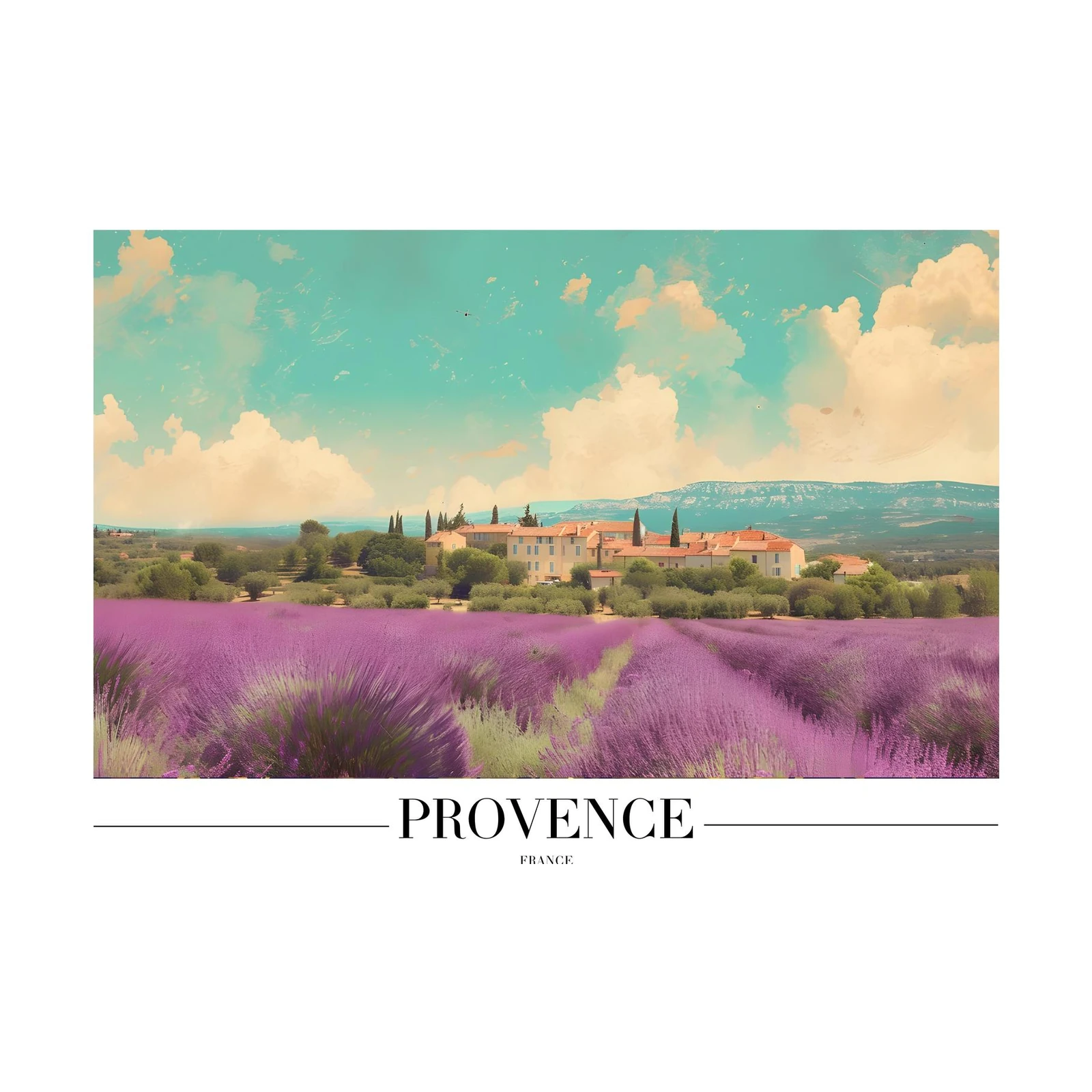 Lavender Fields Provence France Wall Art