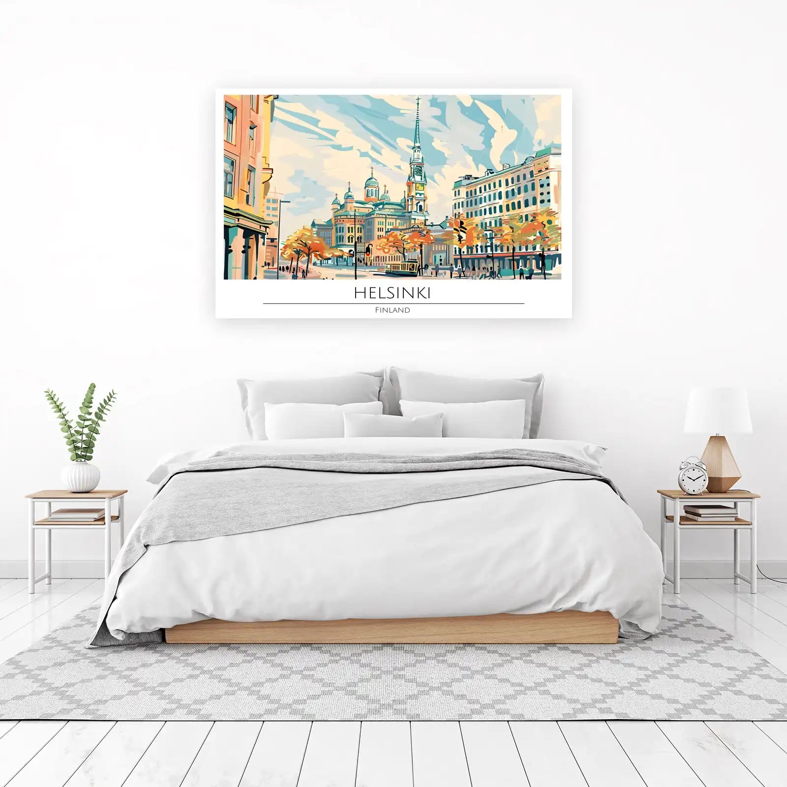 Helsinki Cityscape Wall Art - Nordic Art