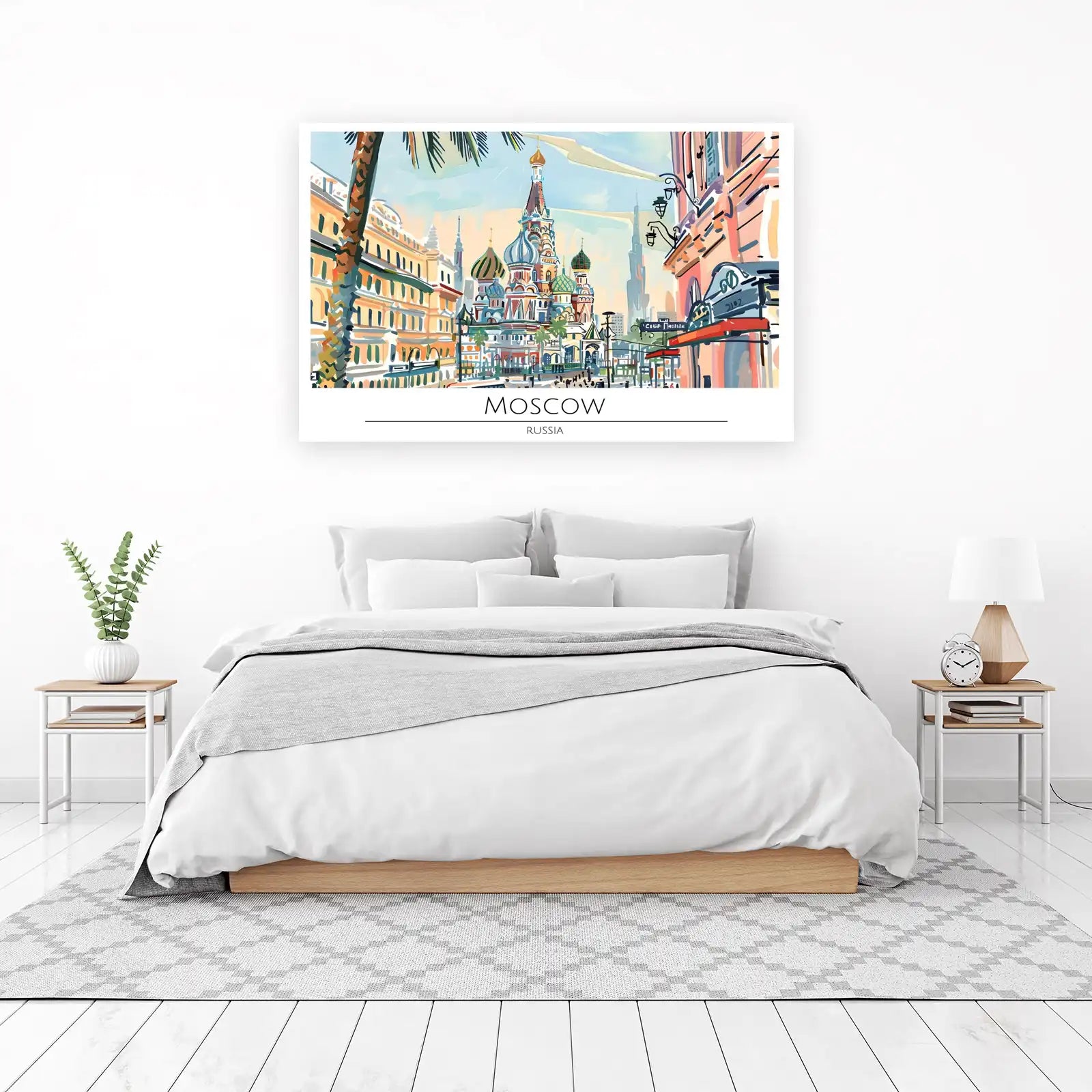 Vibrant Moscow Cityscape Wall Art