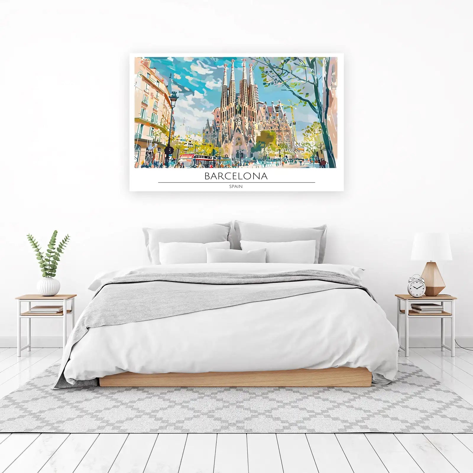 Vibrant Sagrada Familia Barcelona Wall Art