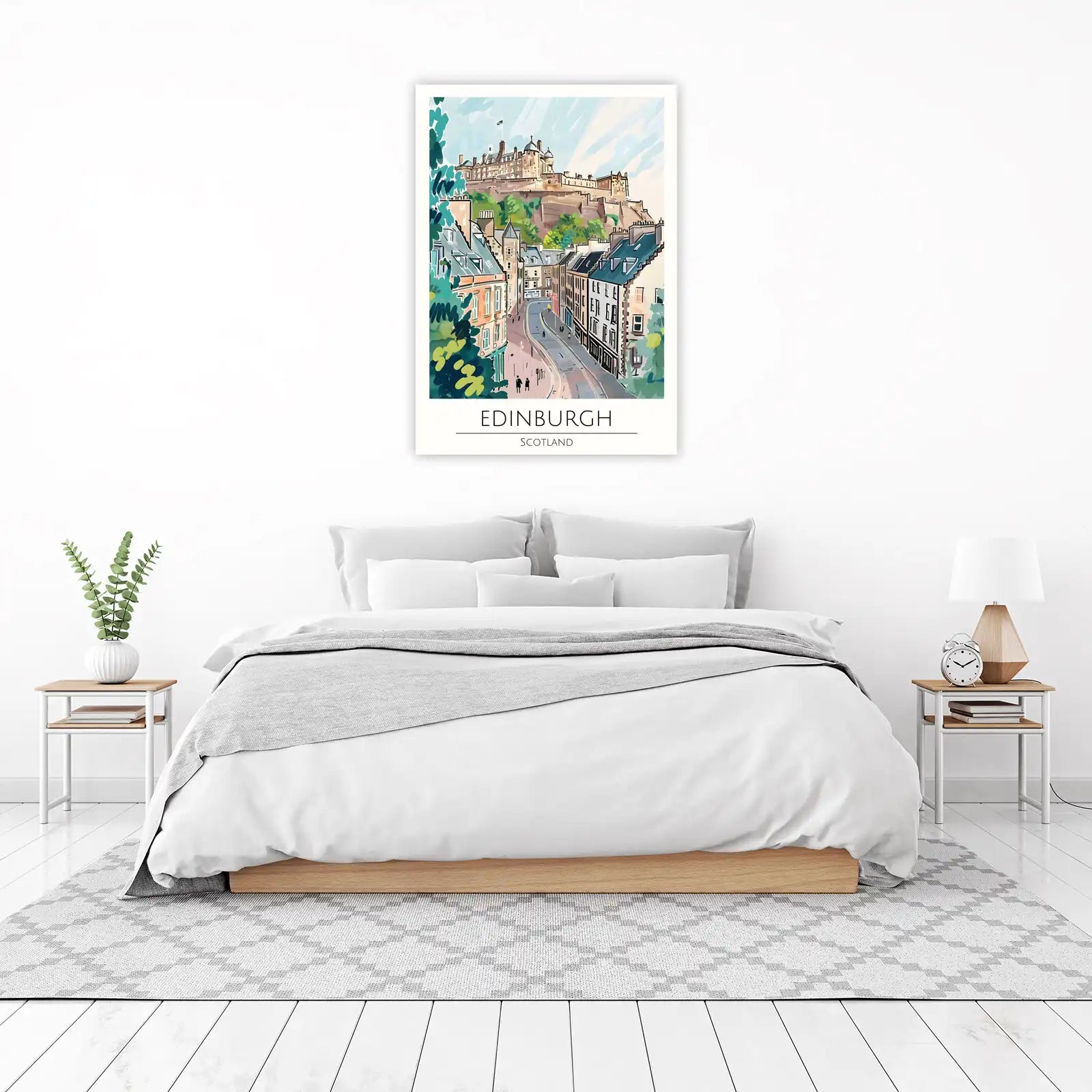 Edinburgh Castle Skyline Wall Art
