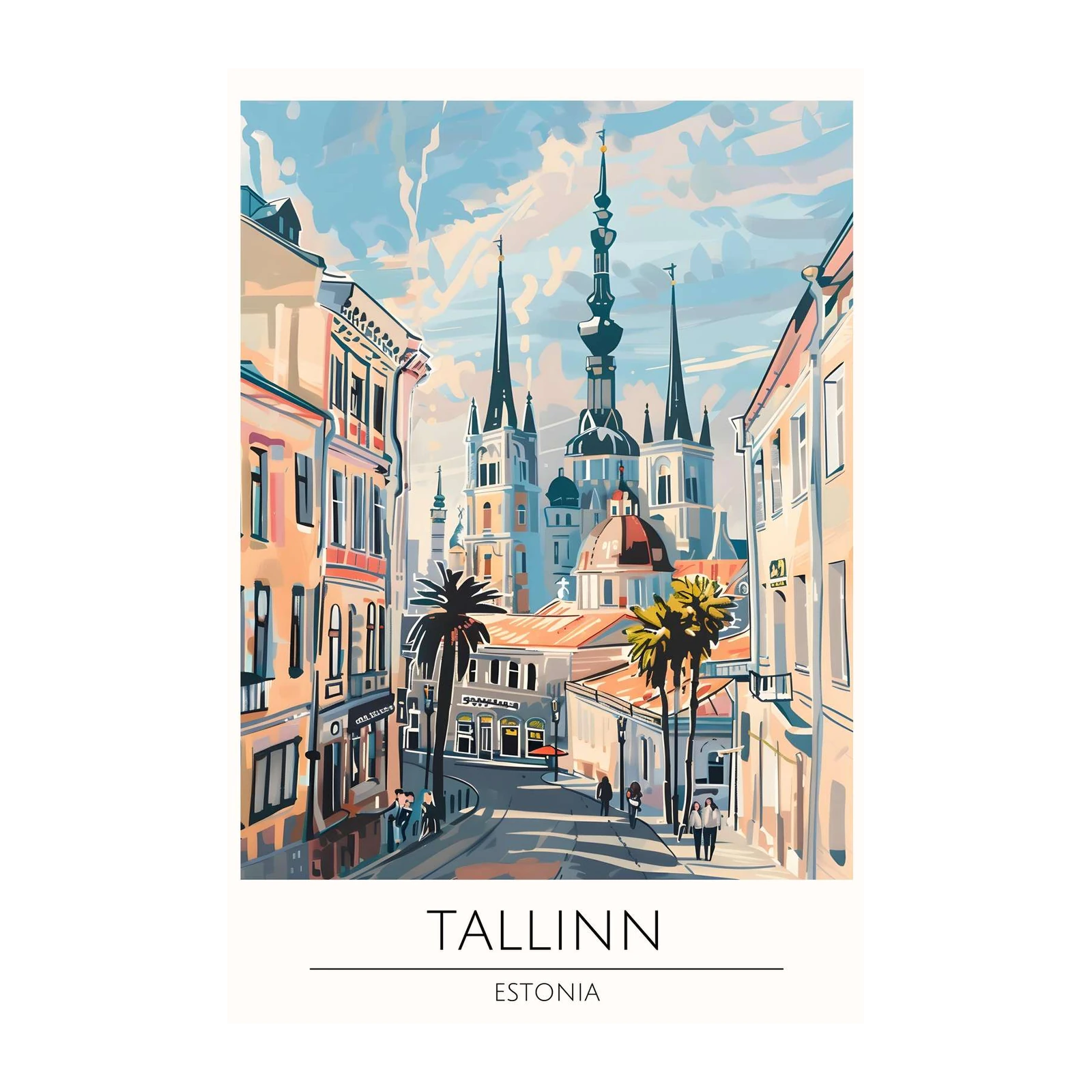 Tallinn Estonia Cityscape Wall Art