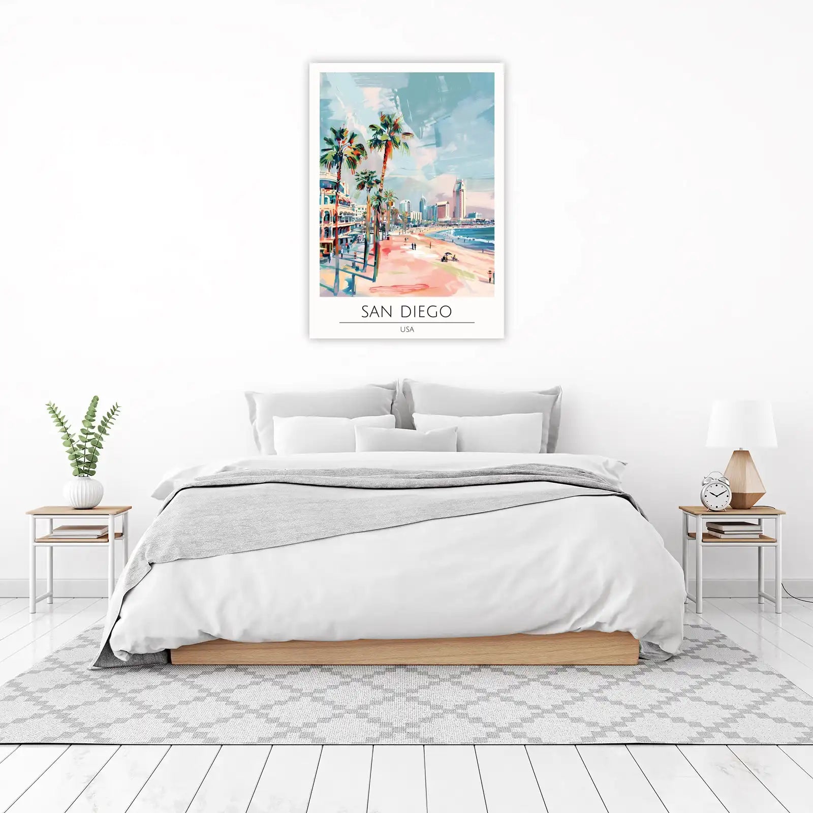 Vibrant San Diego Beach Wall Art | Coastal Wall Art