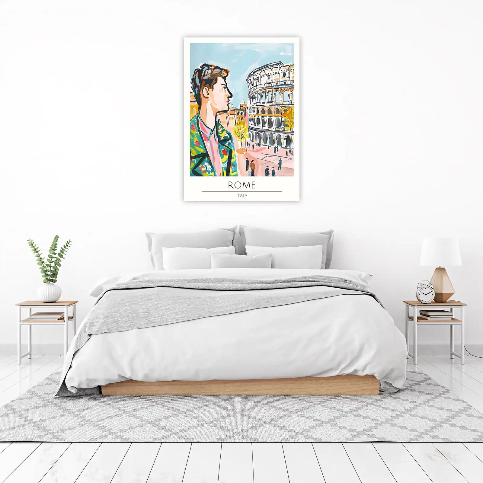 Vibrant Rome Colosseum Fashion Wall Art