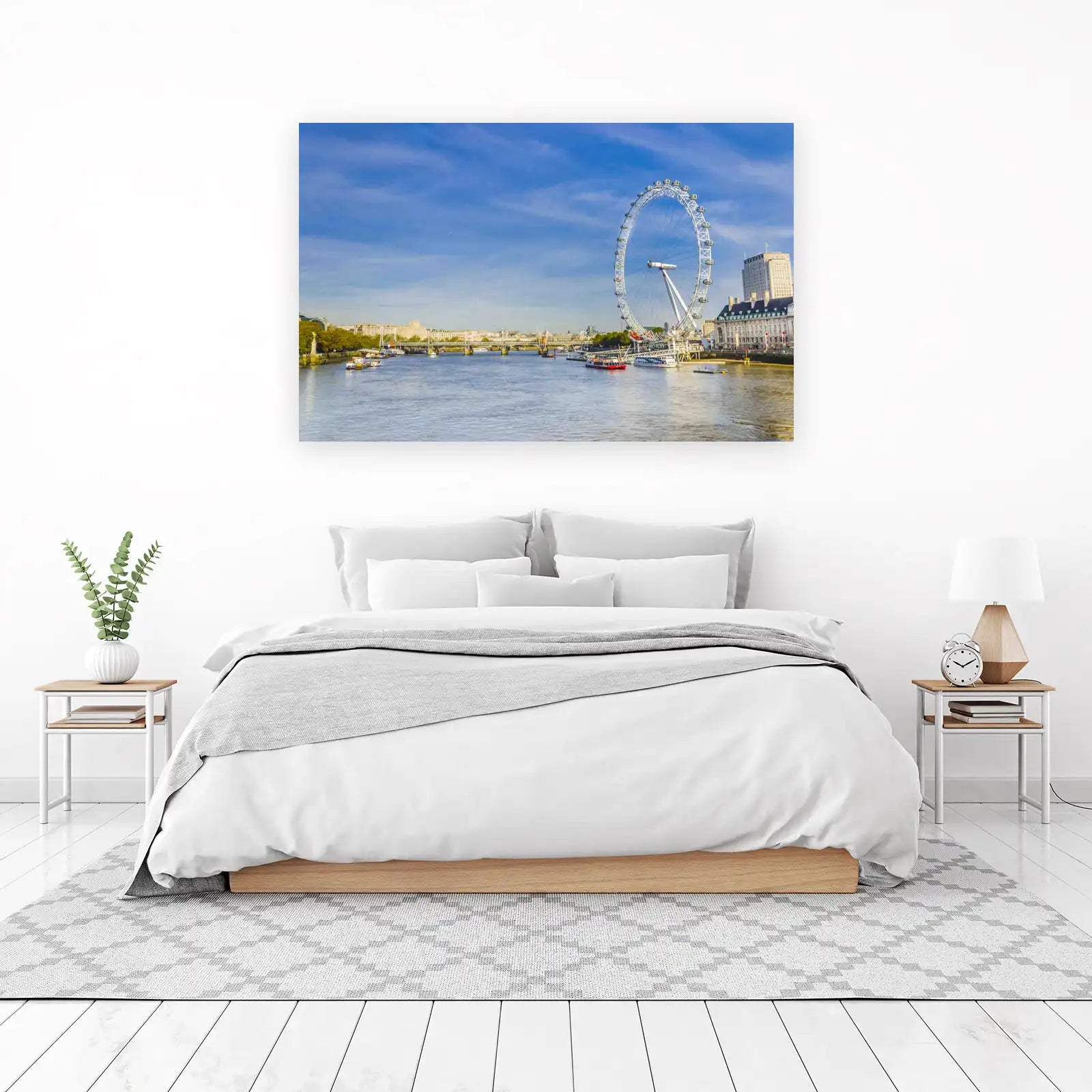 London Eye Thames River Vista Wall Art