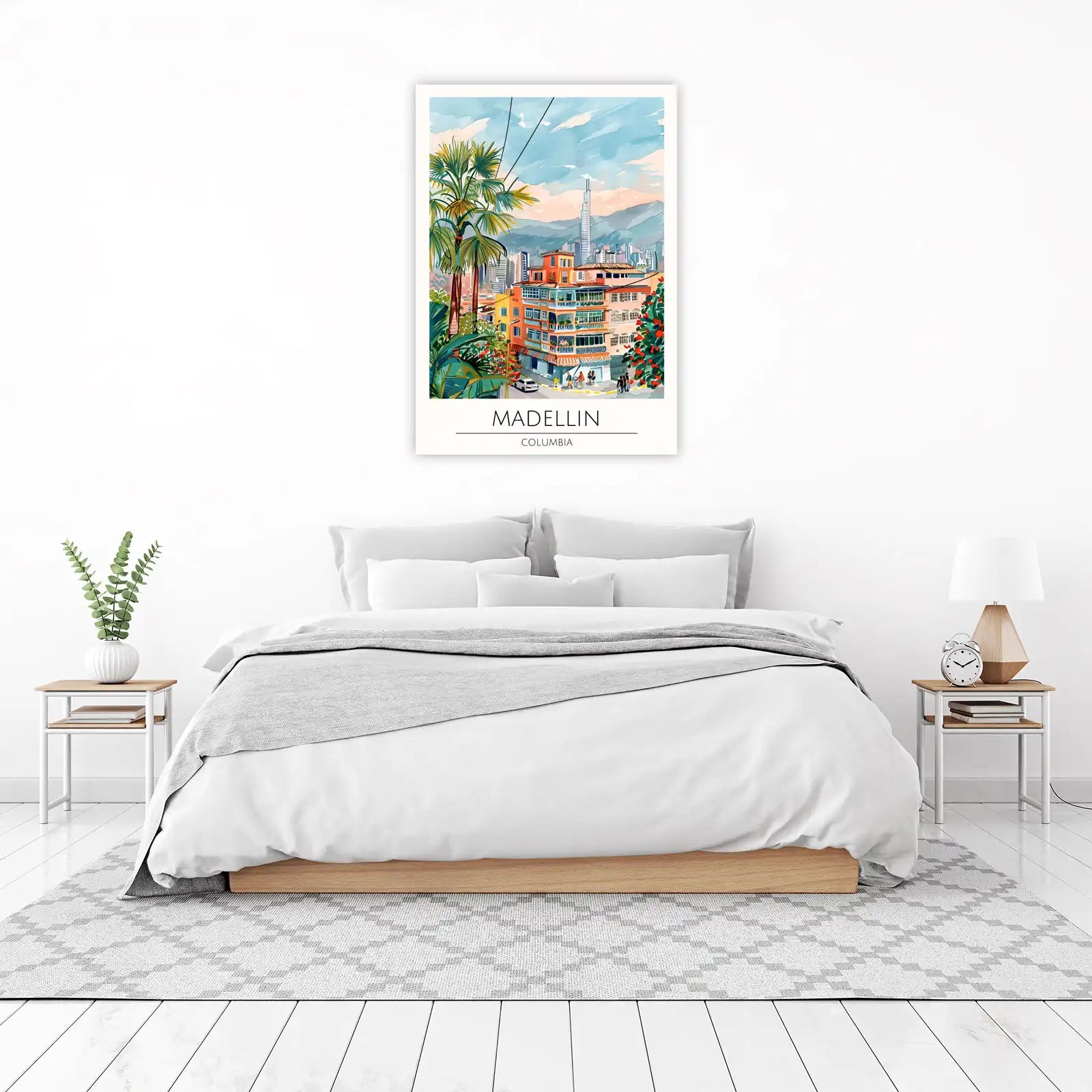 Vibrant Medellin Colombia Cityscape Wall Art