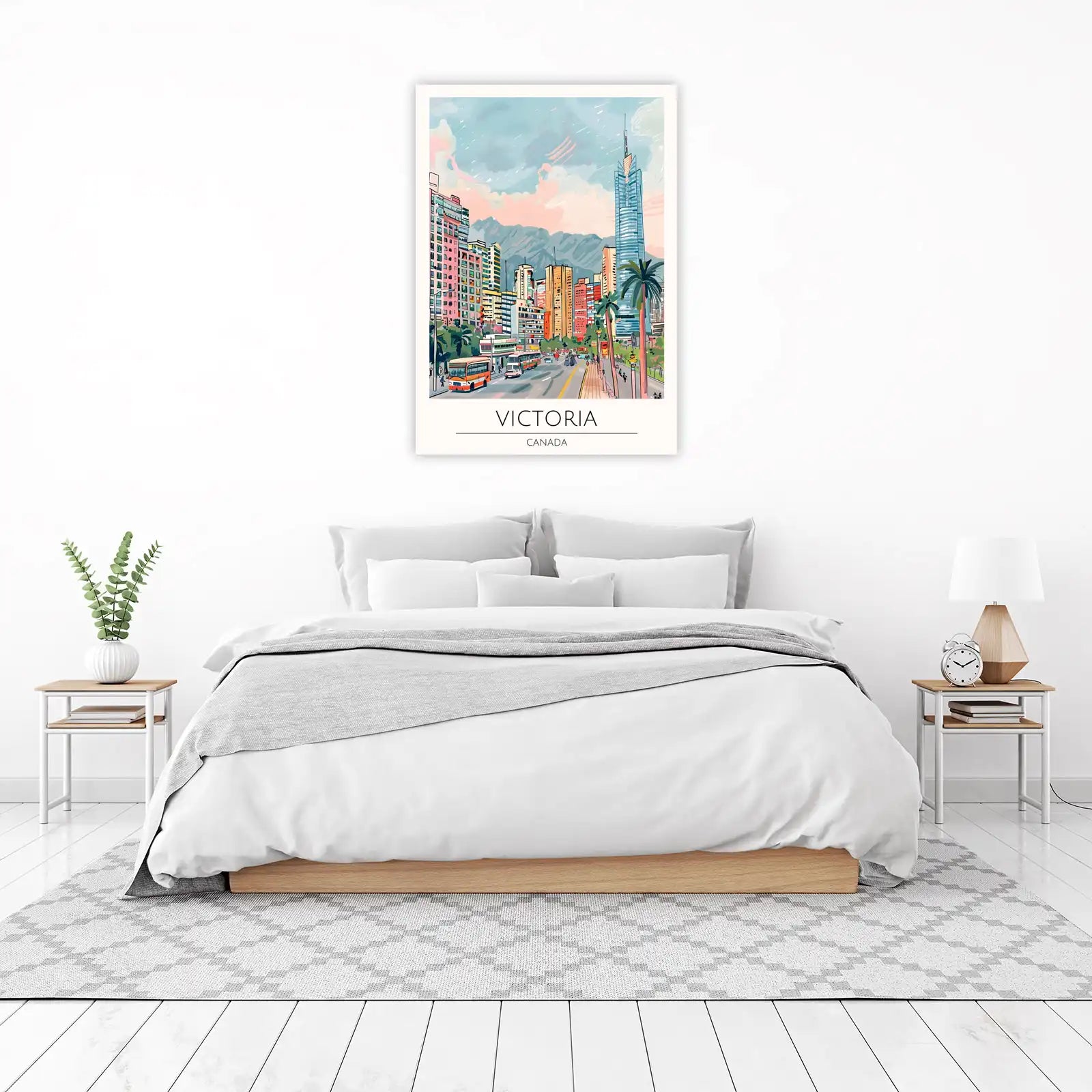 Vibrant Victoria Skyline Wall Art