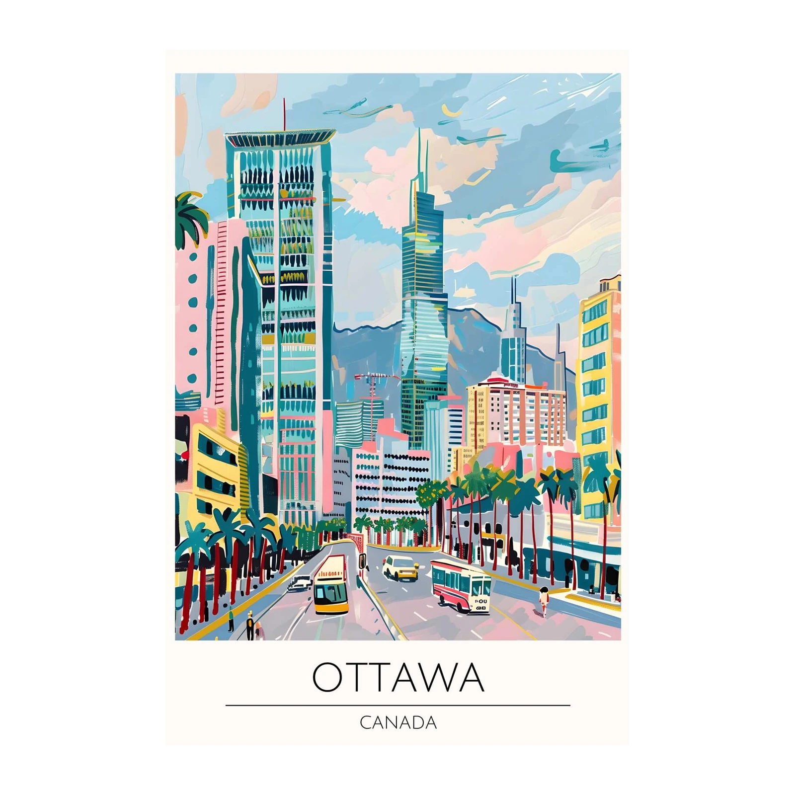 Vibrant Ottawa Cityscape Wall Art