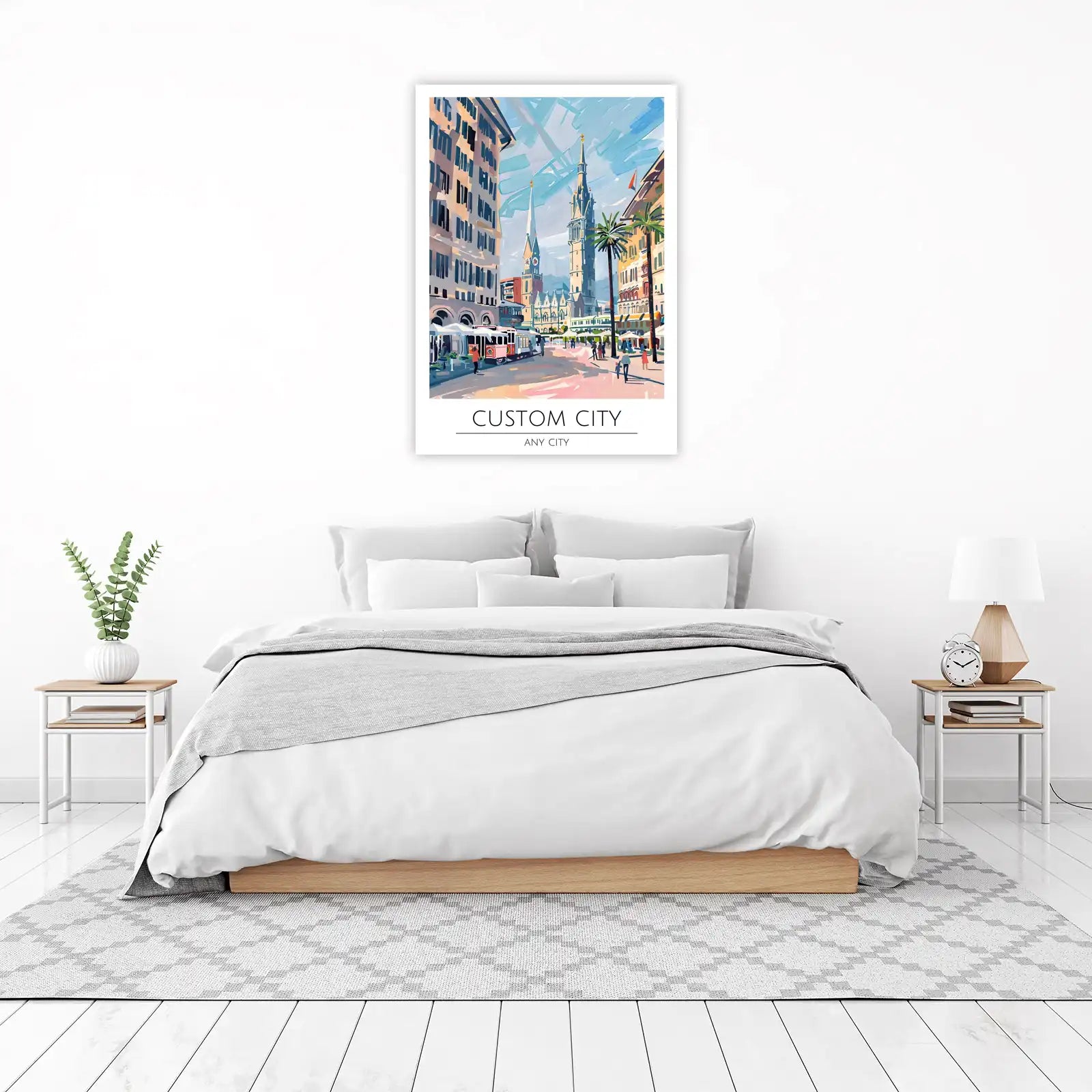 Vibrant Cityscape Artwork Wall Art