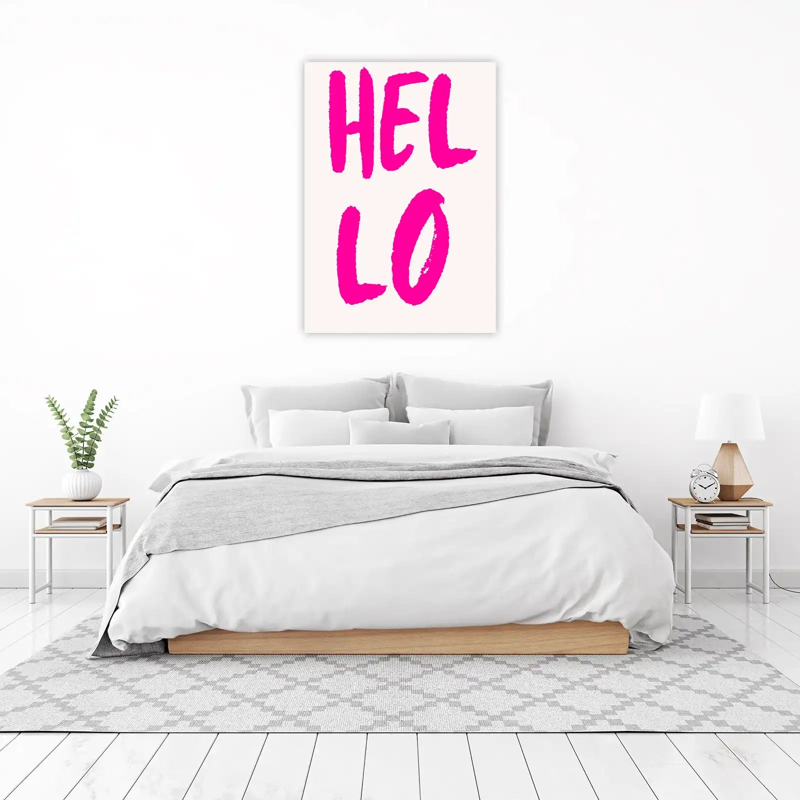 Vibrant Hello Wall Art Wall Art